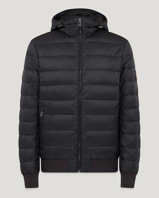 Imagen 0 de Cazadora bomber de hombre con capucha y plumón