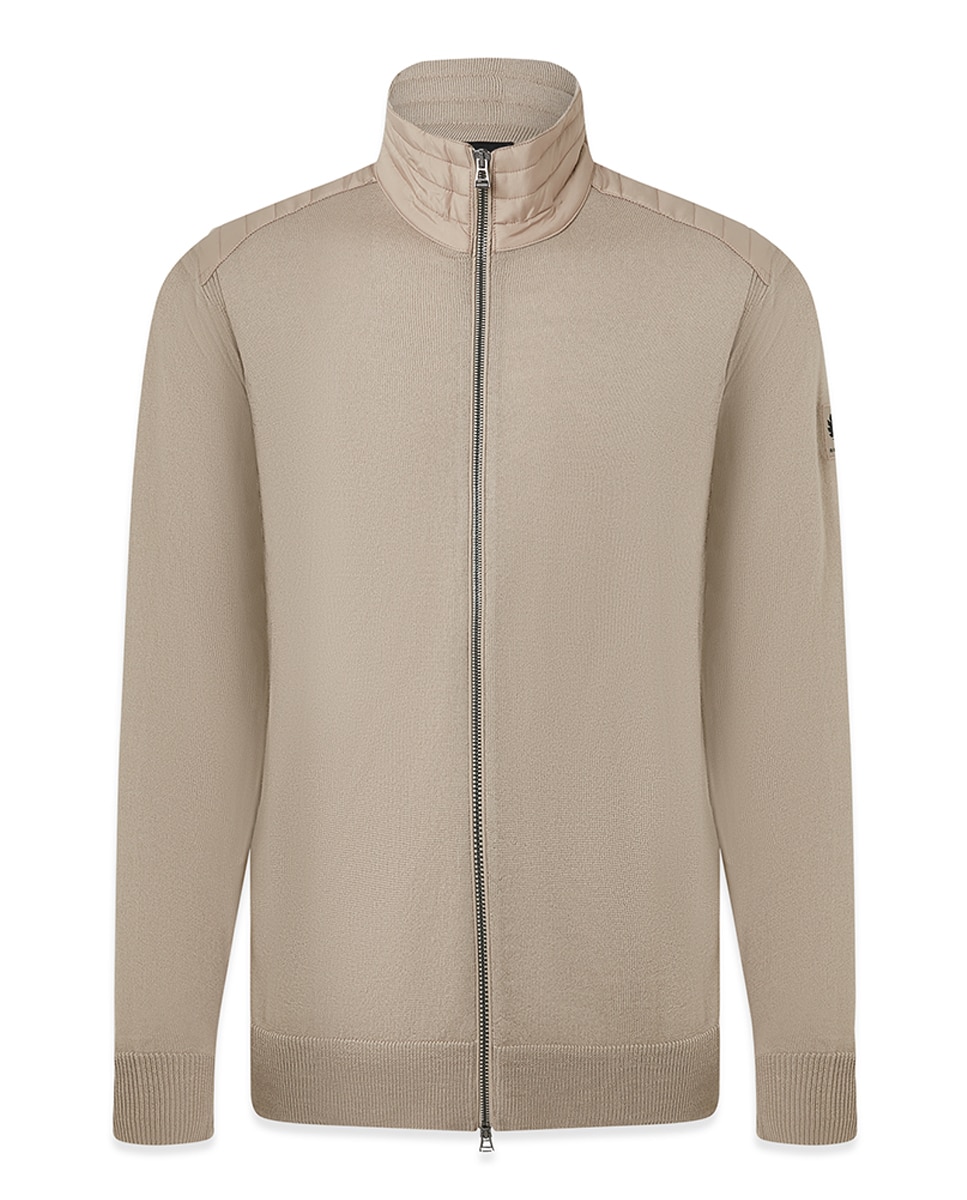 Imagem 0 de Cardigan com Reforços de Nylon nos Ombros e na Gola