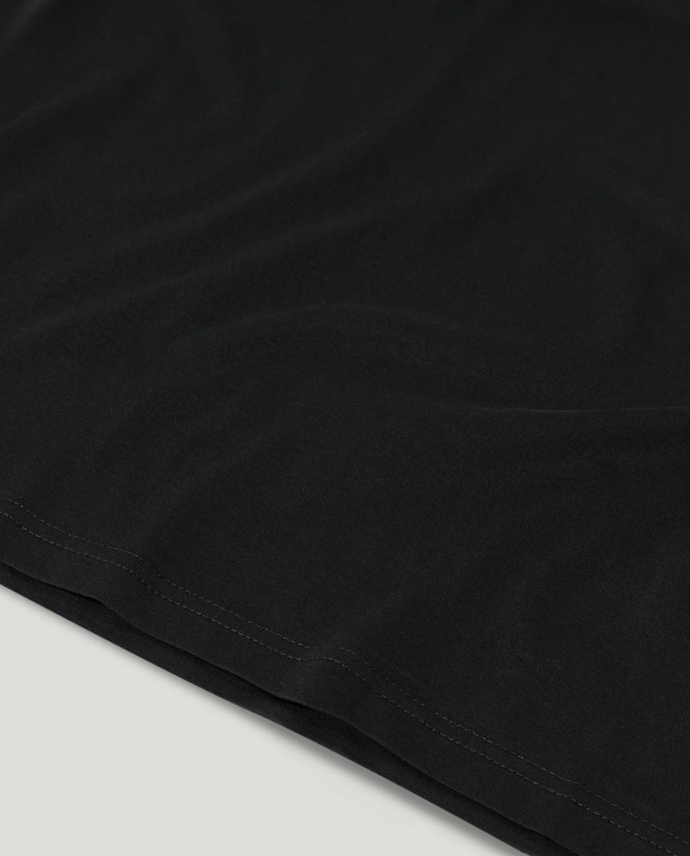 T-shirt Básica com Logótipo Preto-3