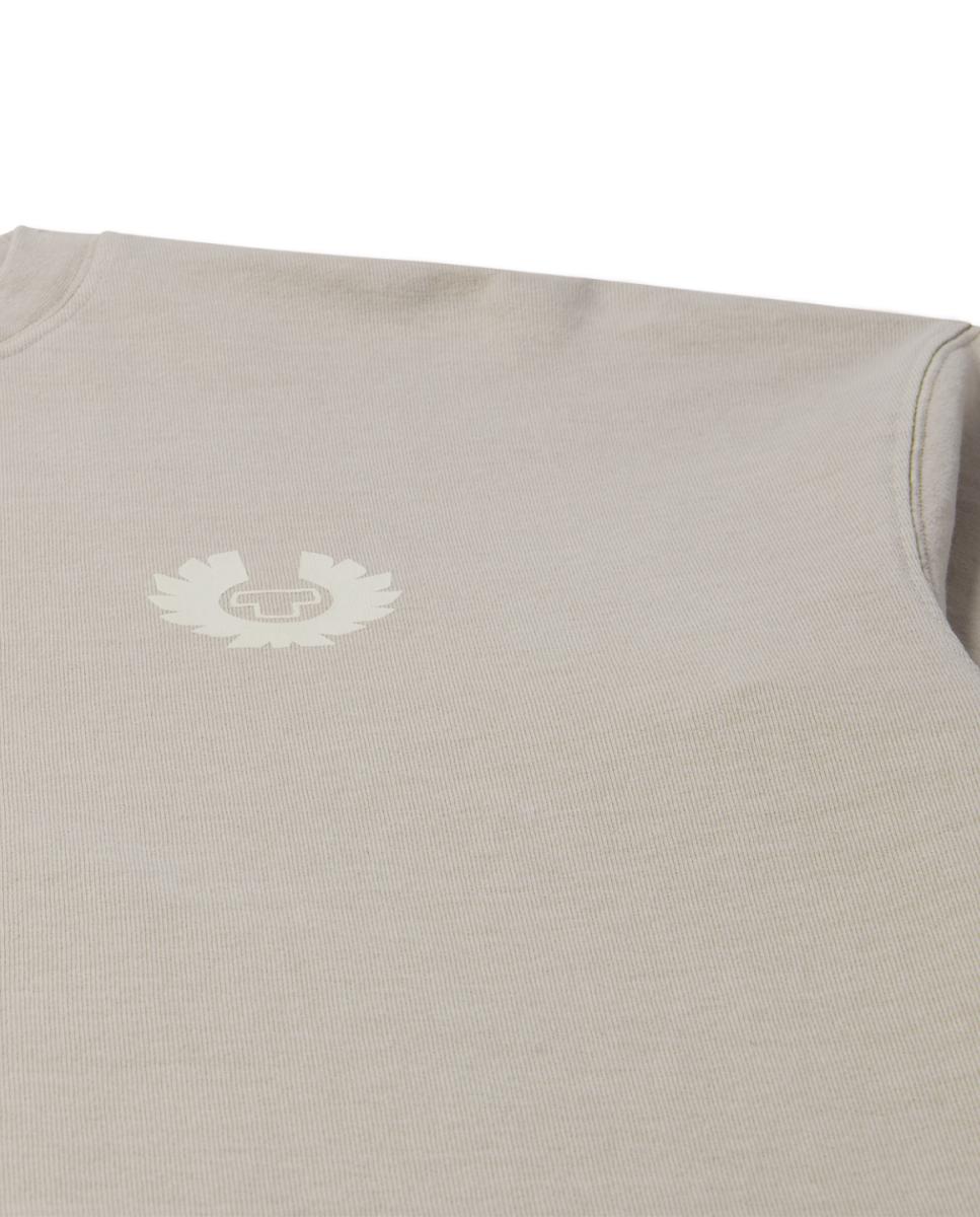T-shirt Over Logo Cinzento-claro-3
