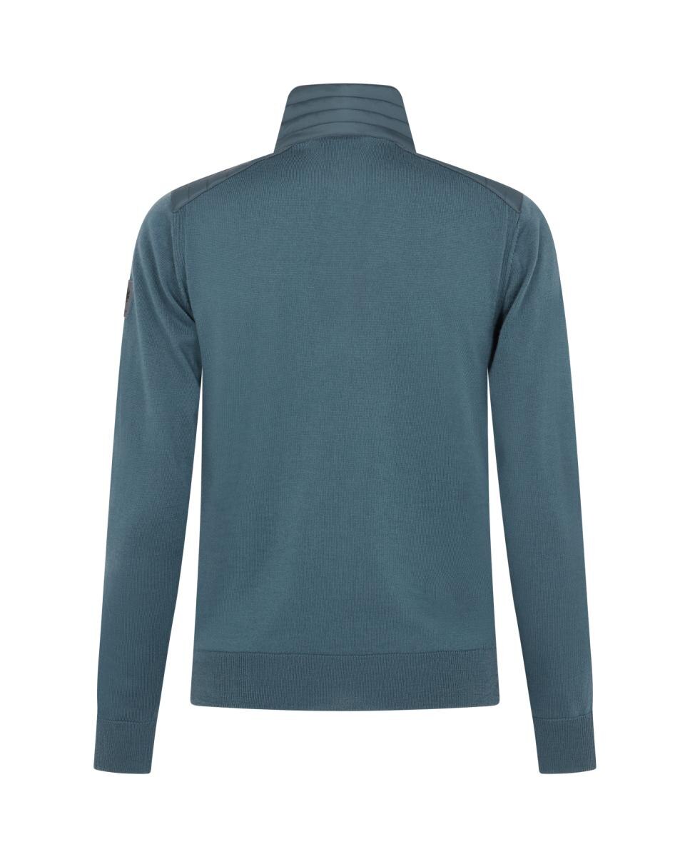 Imagen 2 de JERSEY QUATER ZIP CON NYLON - Belstaff - Azul claro Azul claro
