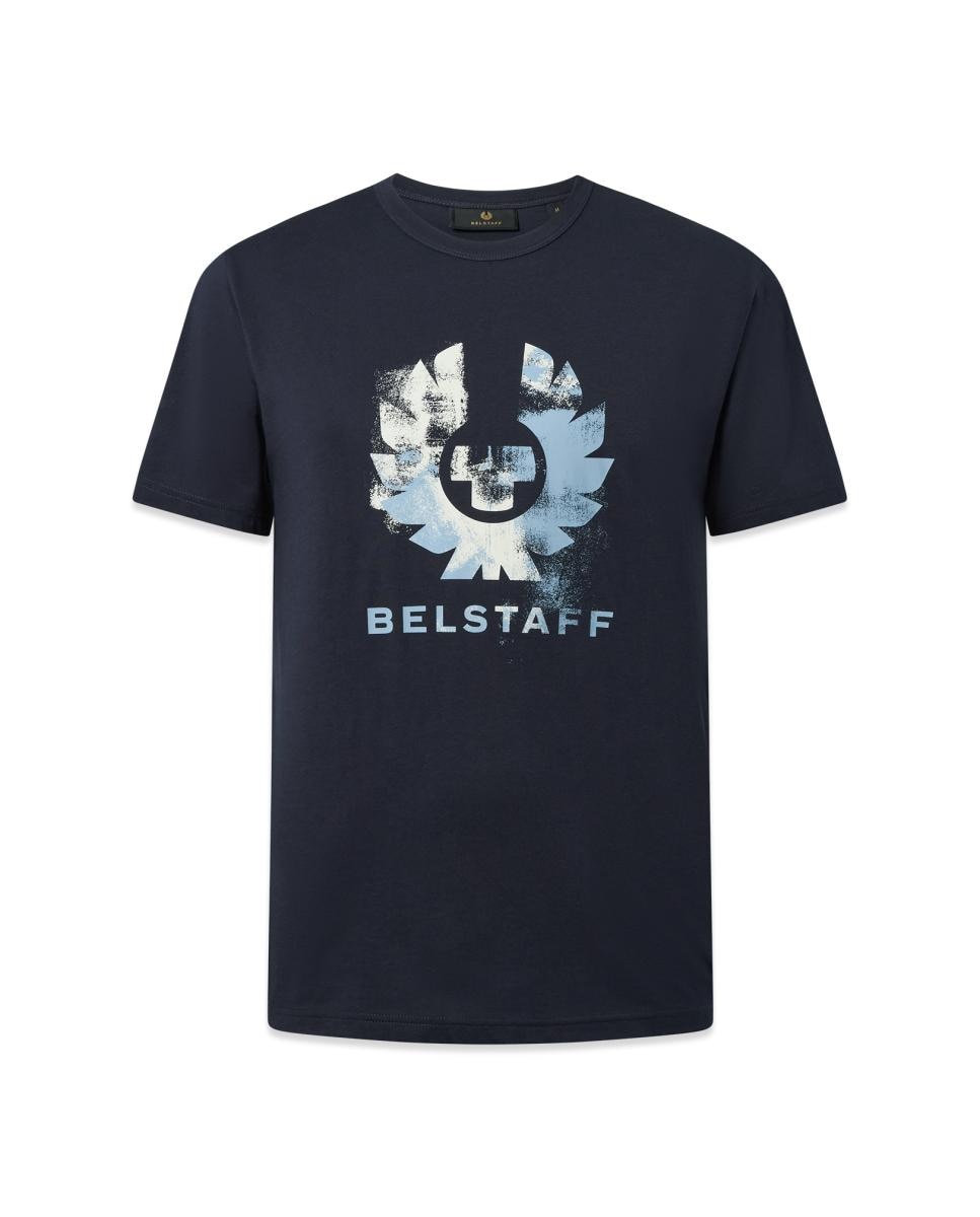 CAMISETA LOGO GRANDE FRONTAL - Belstaff - Azul marino Azul marino-1