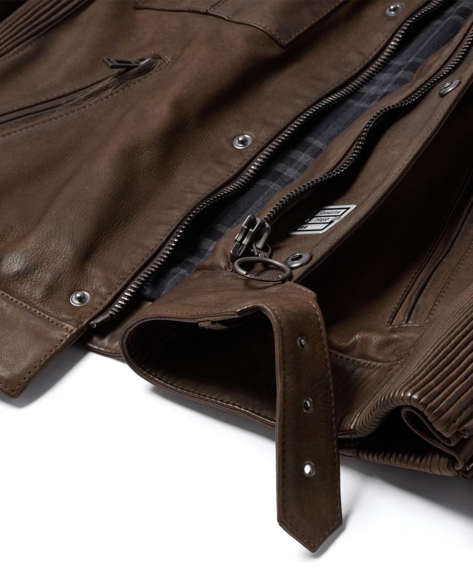 CAZADORA GANGSTER NOBUCK - Belstaff - Gris claro Gris claro-2