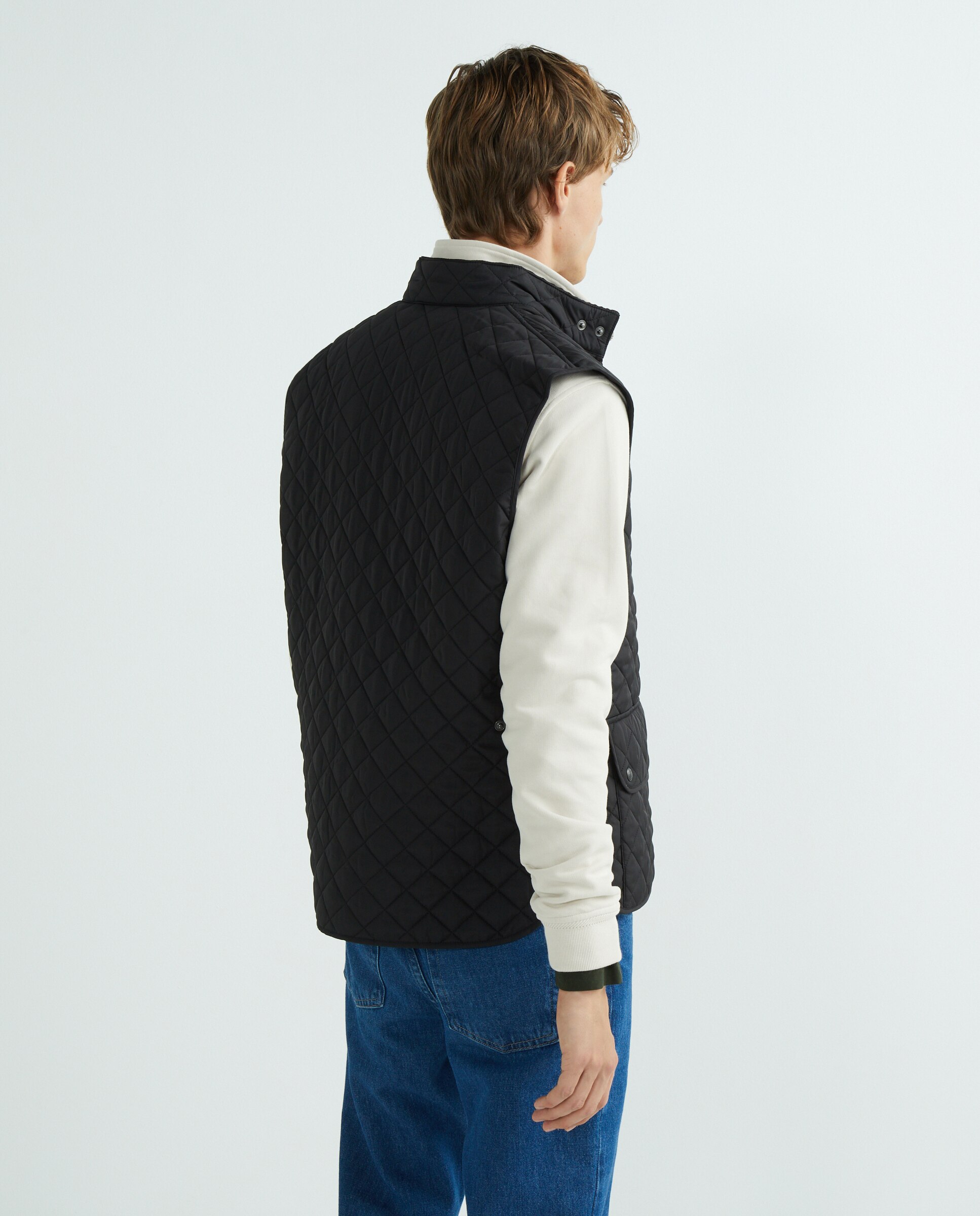 Chaleco de hombre acolchado con dos bolsillos - Belstaff - Negro Negro-3