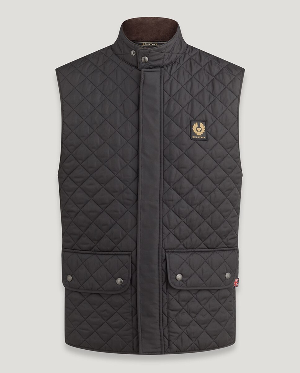 Chaleco de hombre acolchado con dos bolsillos - Belstaff - Negro Negro-4