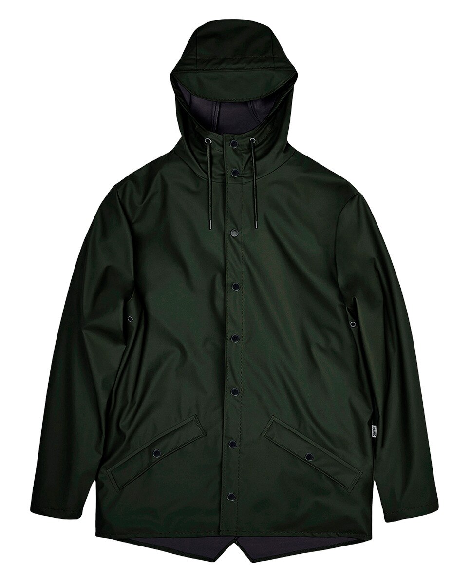 Parka de hombre corta lluvia - Rains - Verde militar Verde militar-3