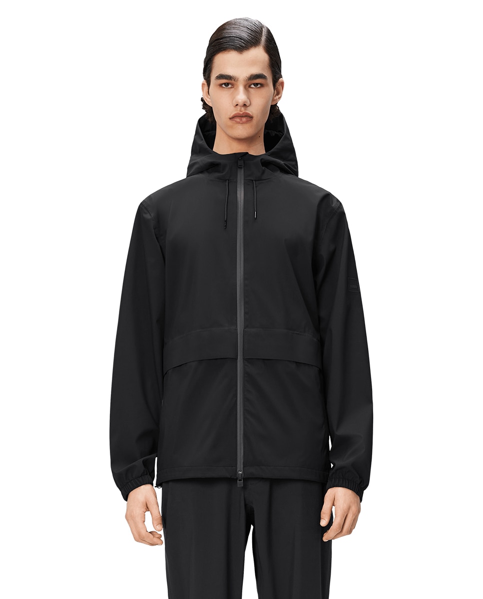 Casaco Impermeável Hardshell com Bolsos Pocket Jacket Preto-1