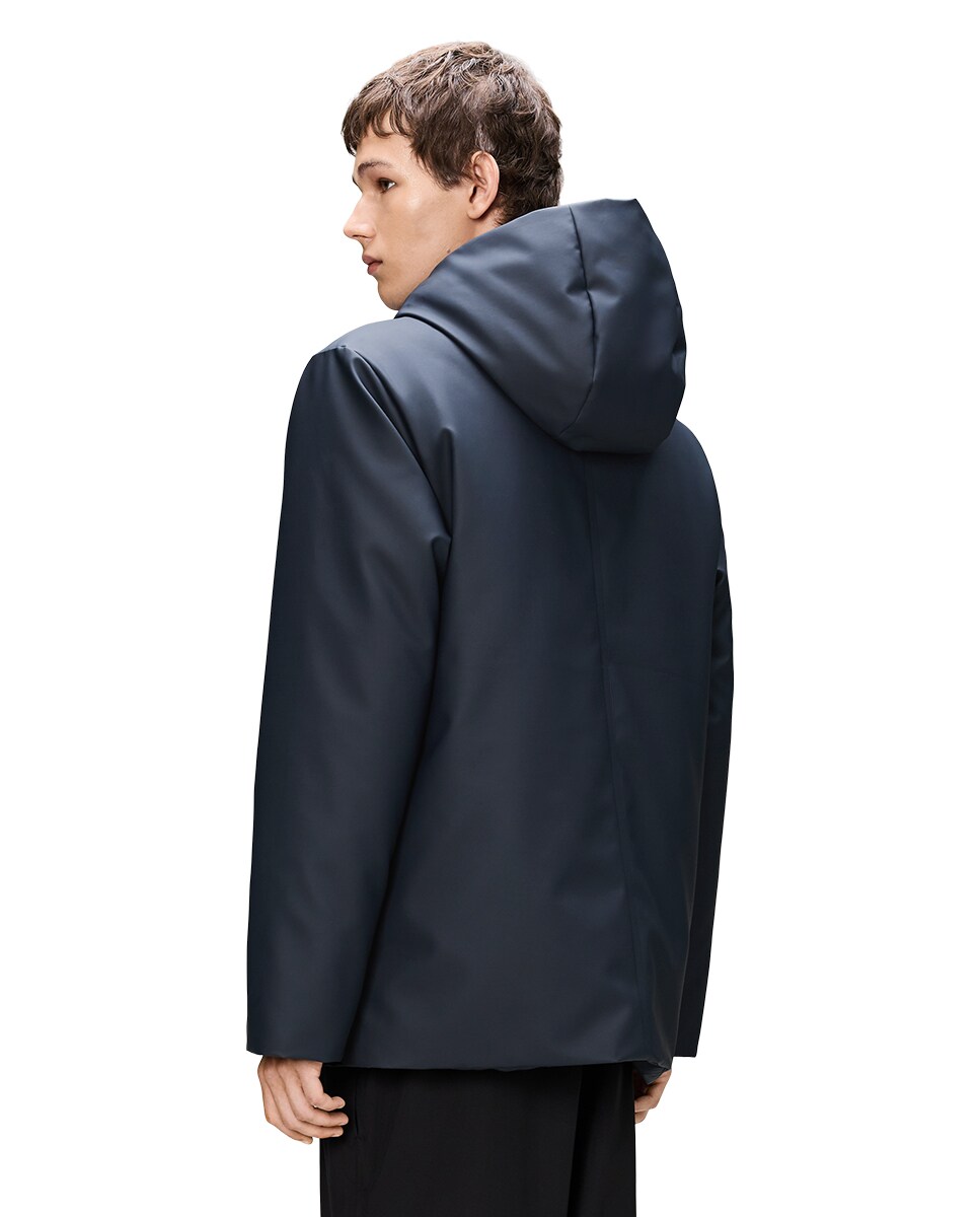 Parka Acolchoada Impermeável Nome Azul-marinho-2