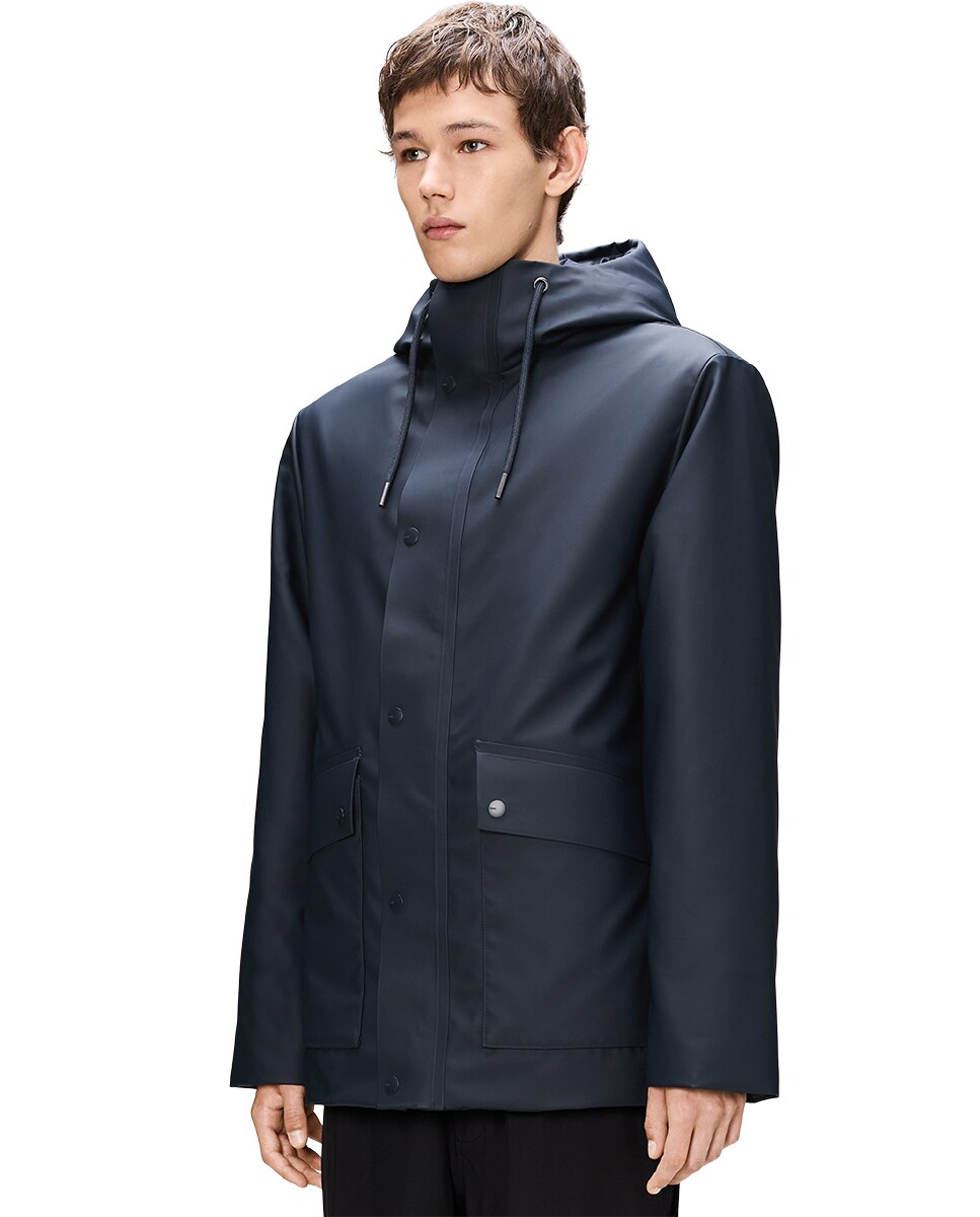 Parka Acolchoada Impermeável Nome Azul-marinho-3