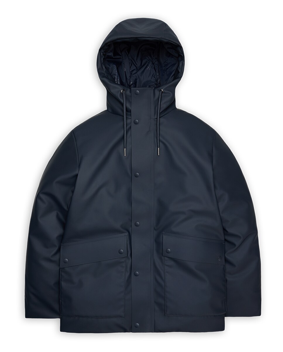 Parka Acolchoada Impermeável Nome Azul-marinho-4