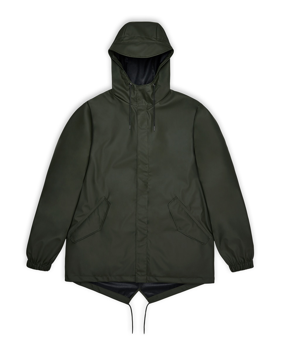 Parka de hombre corta lluvia - Rains - Negro Negro-4