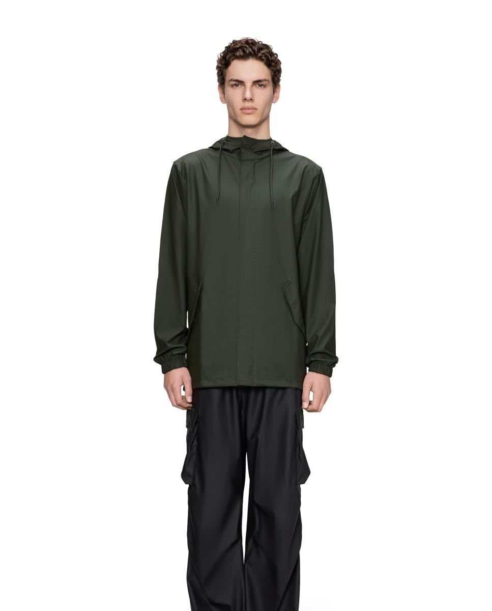 Parka de hombre corta lluvia - Rains - Verde oscuro Verde oscuro-1