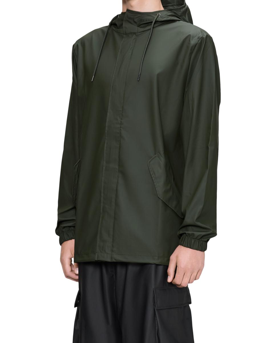 Parka de hombre corta lluvia - Rains - Verde oscuro Verde oscuro-3
