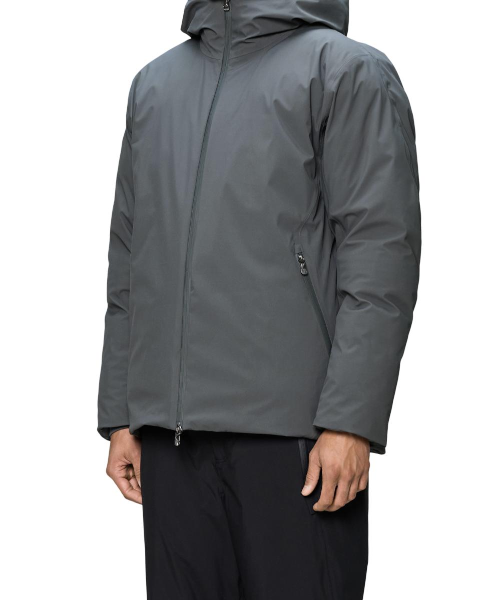 Impermeável Acolchoado Técnico Sarna Cinzento-escuro-3