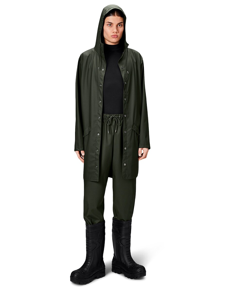 Imagen 4 de Chubasquero de hombre largo - Rains - Verde militar Verde militar
