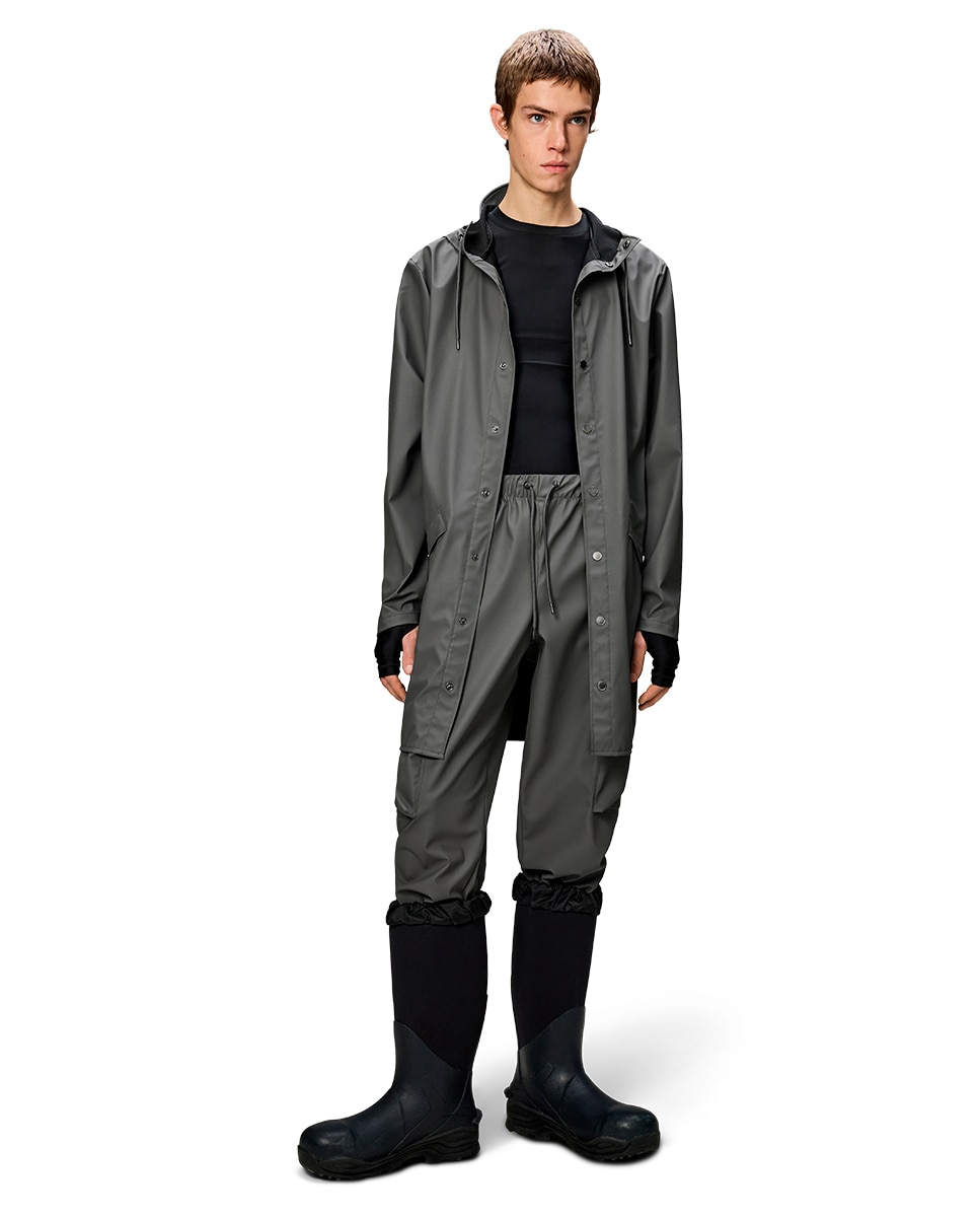 Imagen 5 de Chubasquero de hombre largo - Rains - Gris oscuro Gris oscuro