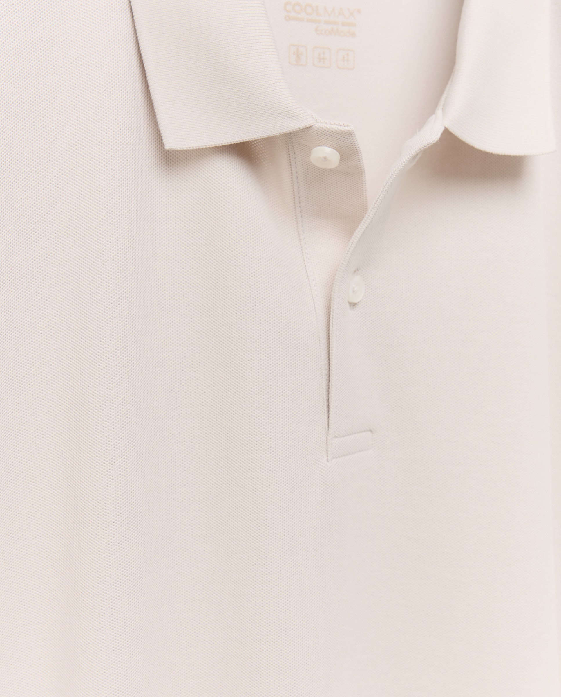 Polo Piqué com Manga Comprida Cru-6