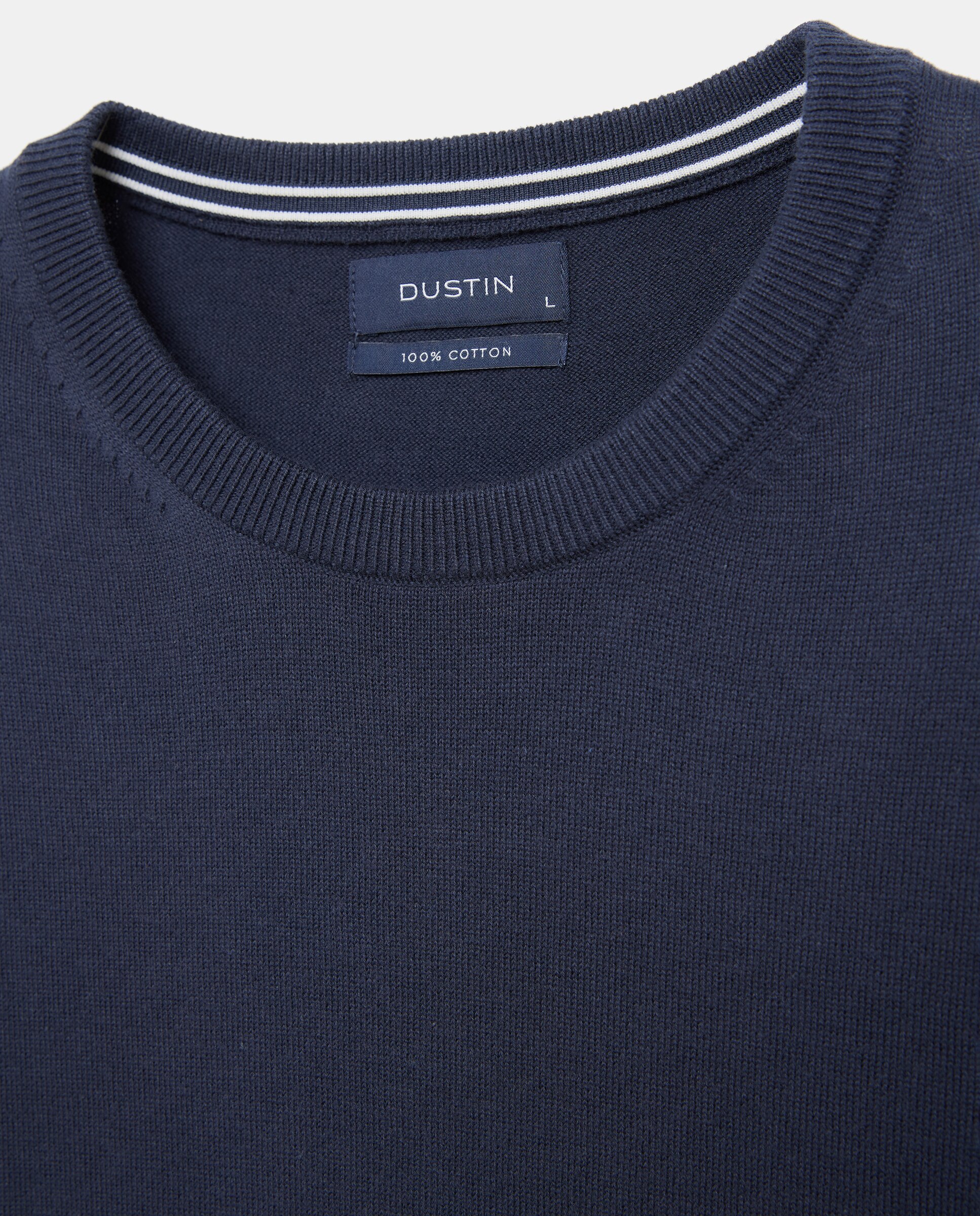 Sueter cuello redondo basico hombre. - Dustin - Azul claro Azul marino-6