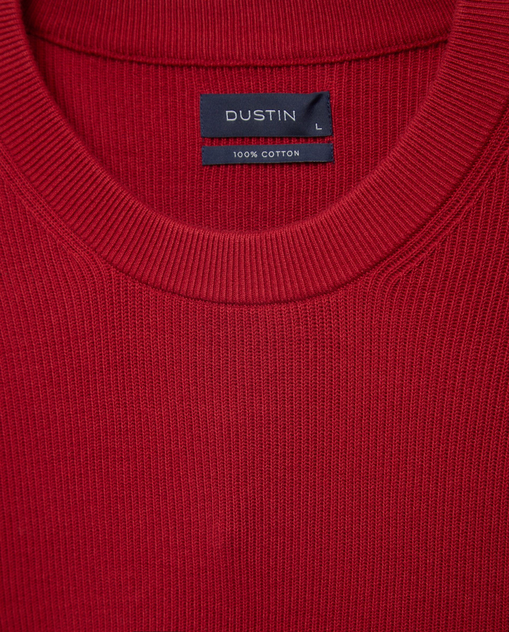 Jersey cuello redondo canale 100% algodón de hombre - Dustin - Burdeos Burdeos-5