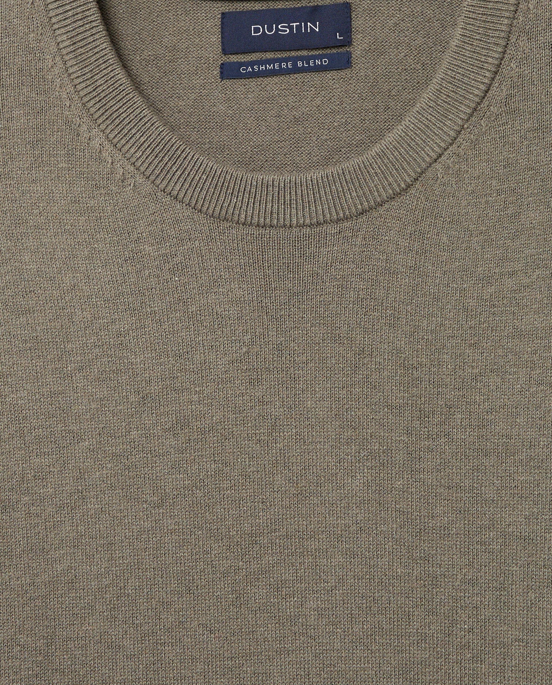 Jersey cuello redondo liso algodón - Dustin - cashmere de hombre - Verde Verde-5