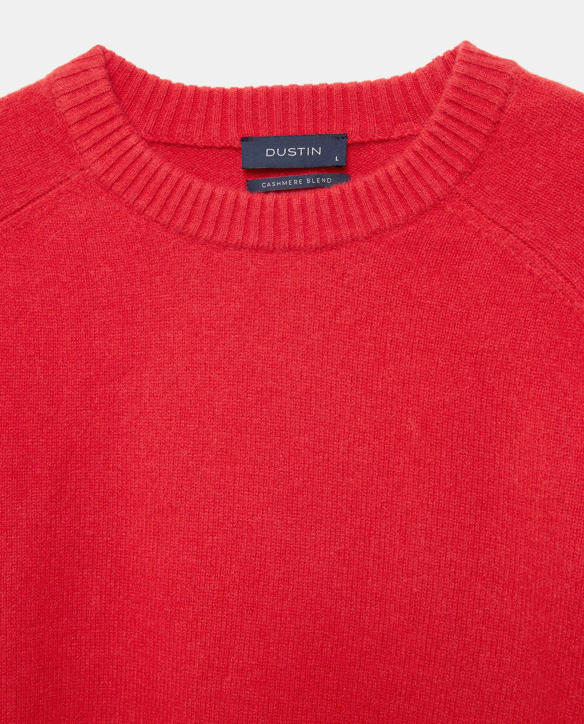 Jersey cuello redondo liso lana/cashmere de hombre - Dustin - Rojo Rojo-6