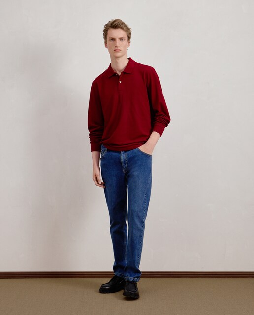 Imagen 0 de Polo manga larga piqué hombre