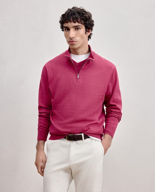 Imagen 0 de Sueter media cremallera hombre.