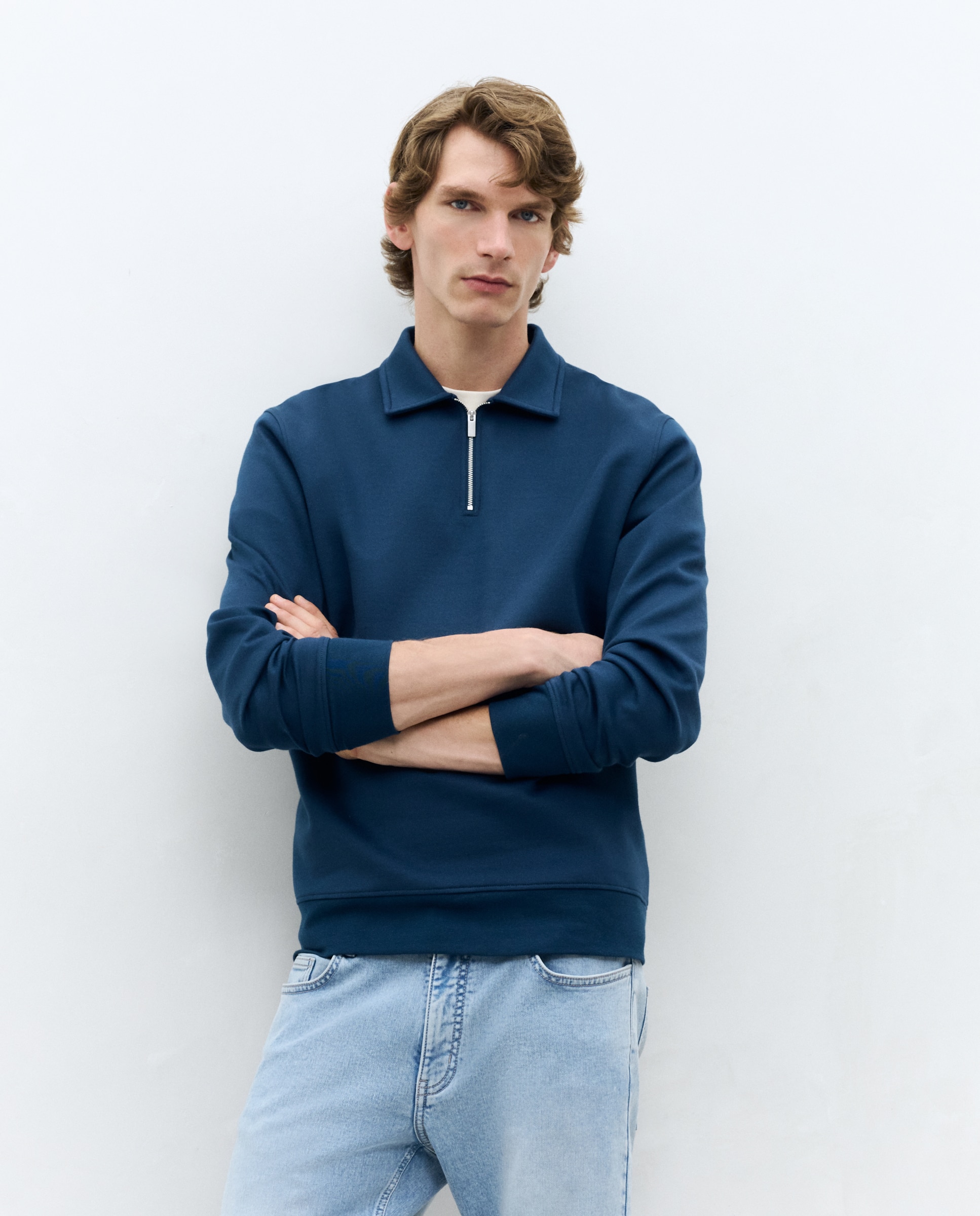 Imagem 0 de Sweatshirt com Colarinho de Polo