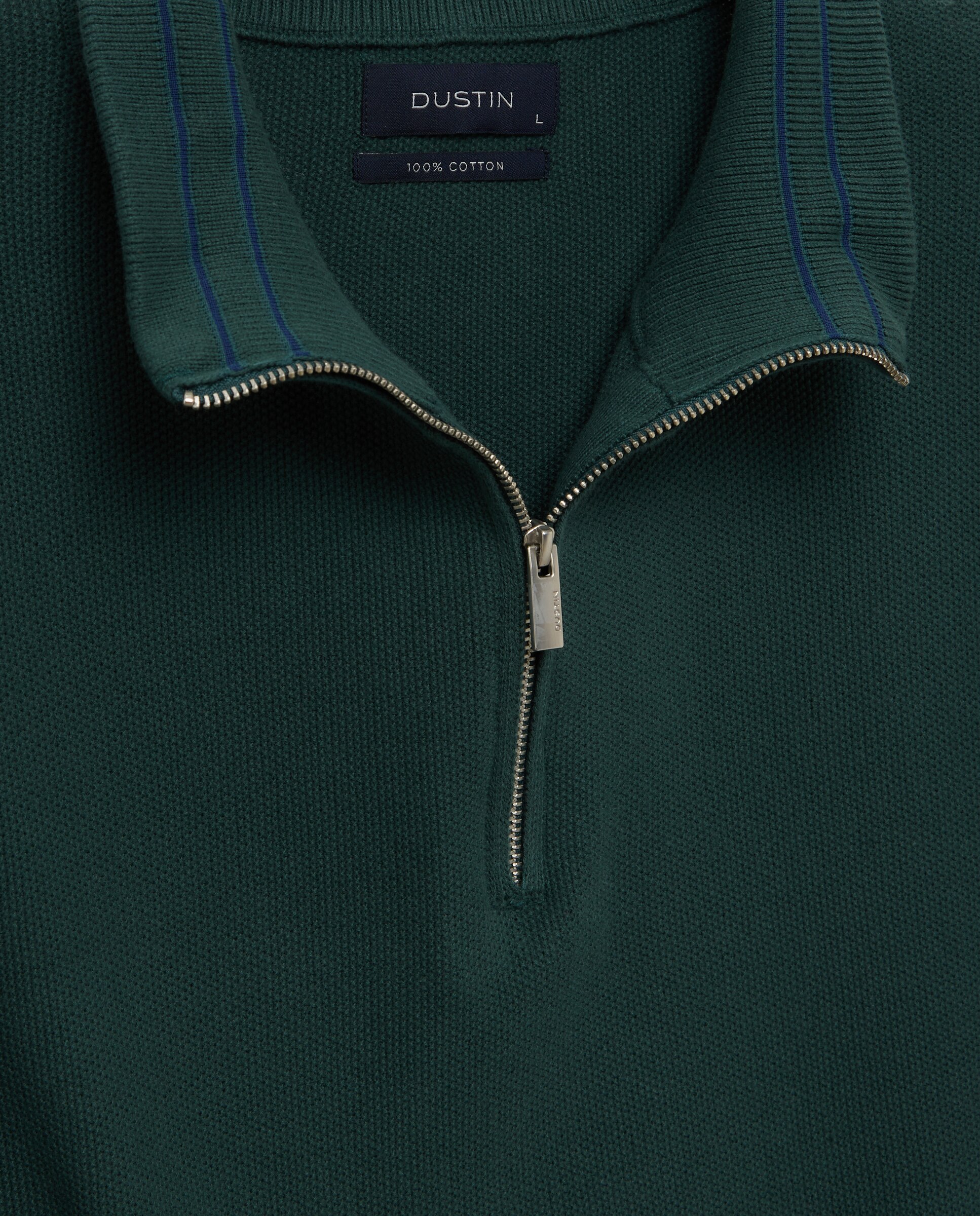Sueter media cremallera hombre. - Dustin - Verde Verde-5