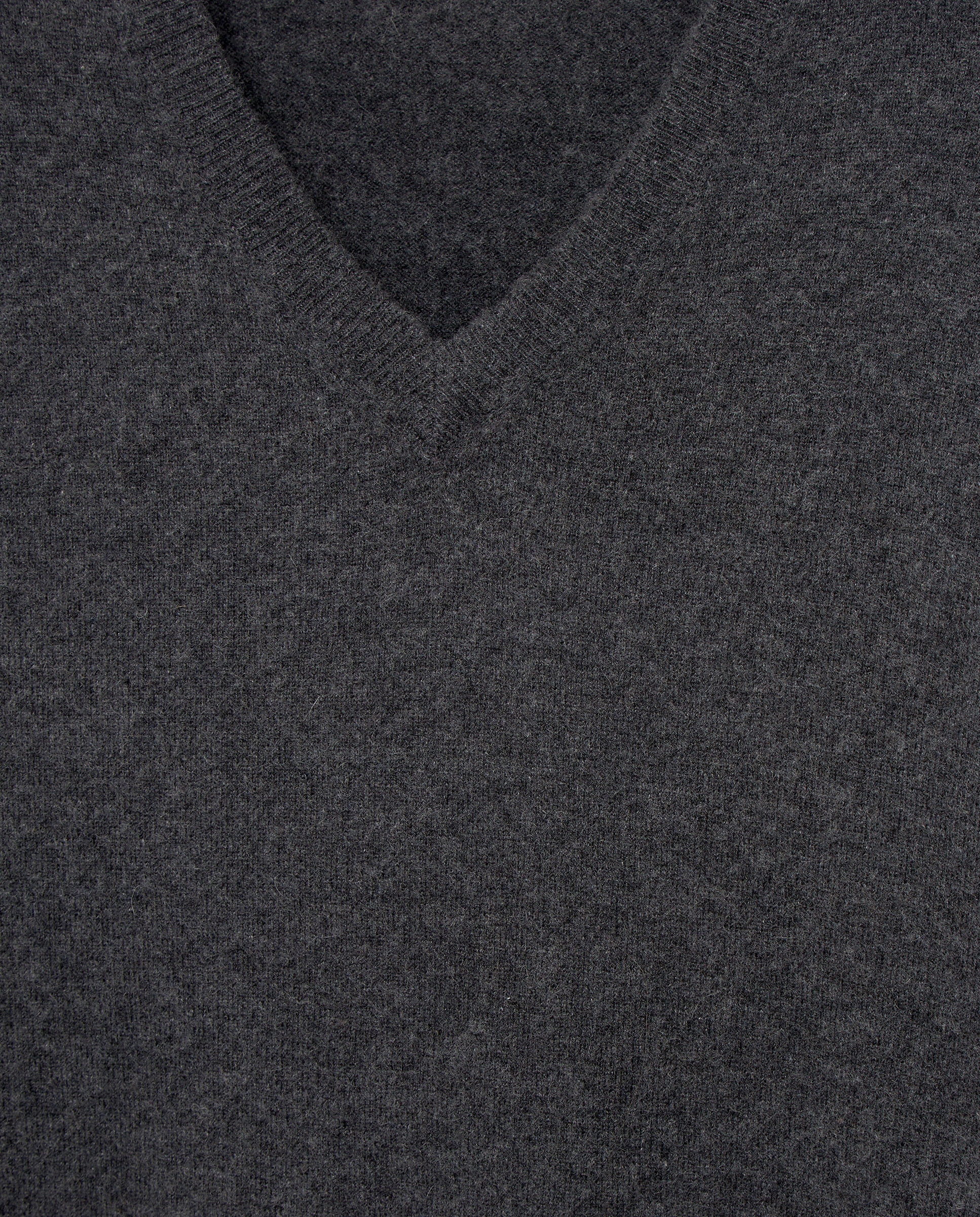 Jersey cuello pico 100% cashmere de hombre - Emidio Tucci - Gris oscuro Gris oscuro-6