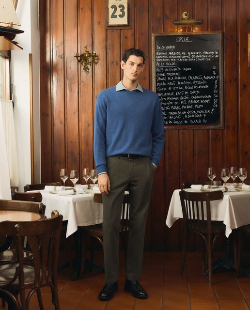 Imagem 0 de Camisola de Malha com Decote Redondo Lisa Caxemira