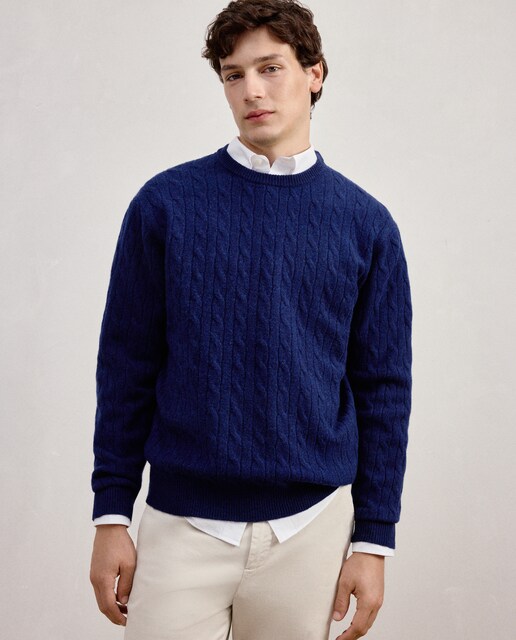 Imagem 0 de Camisola de Malha do Cabo com Decote Redondo