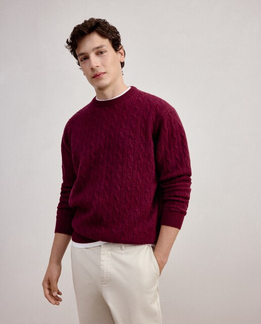 Imagem 0 de Camisola de Malha do Cabo com Decote Redondo