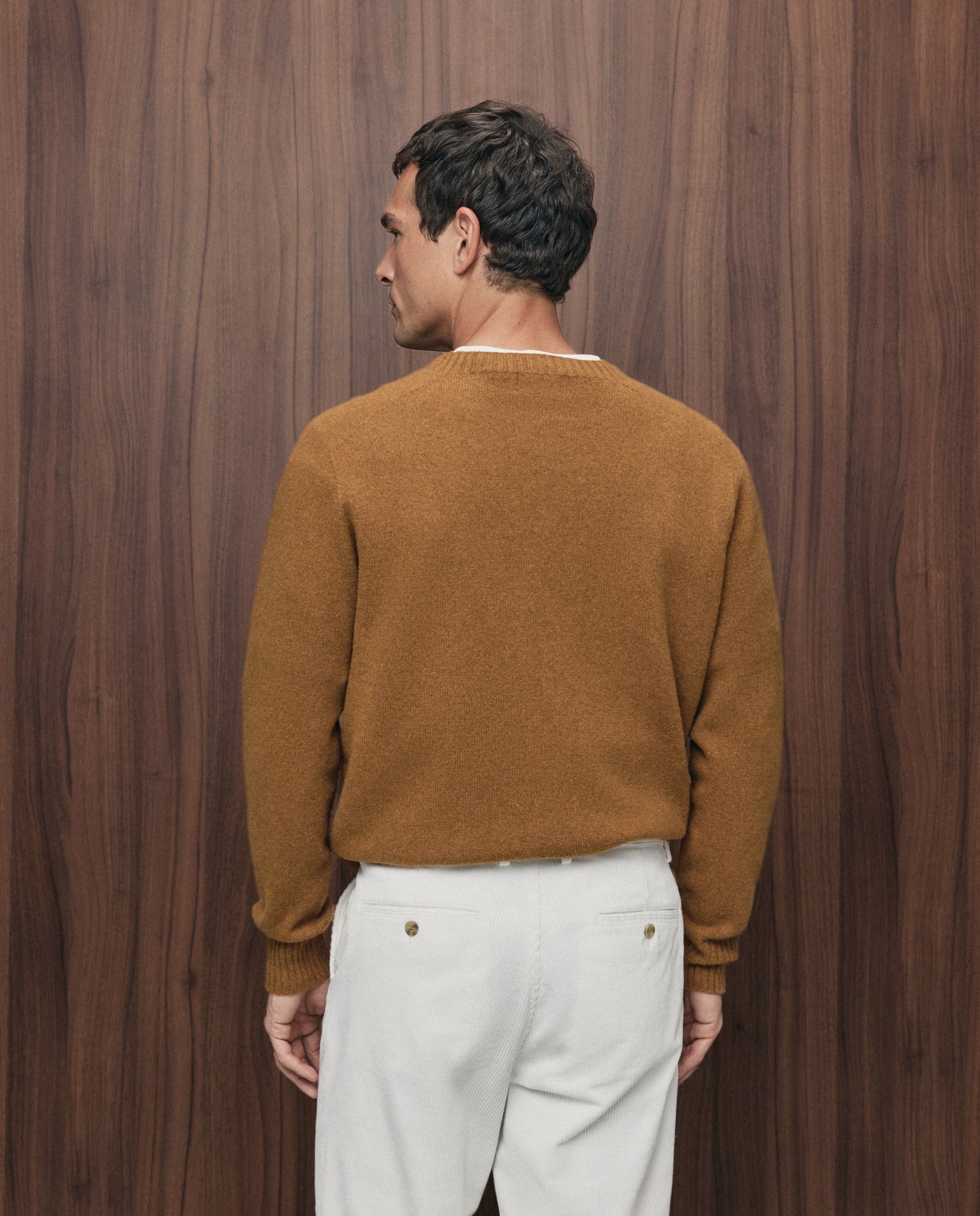 Jersey cuello redondo lana/yak de hombre - Emidio Tucci - Amarillo Amarillo-2