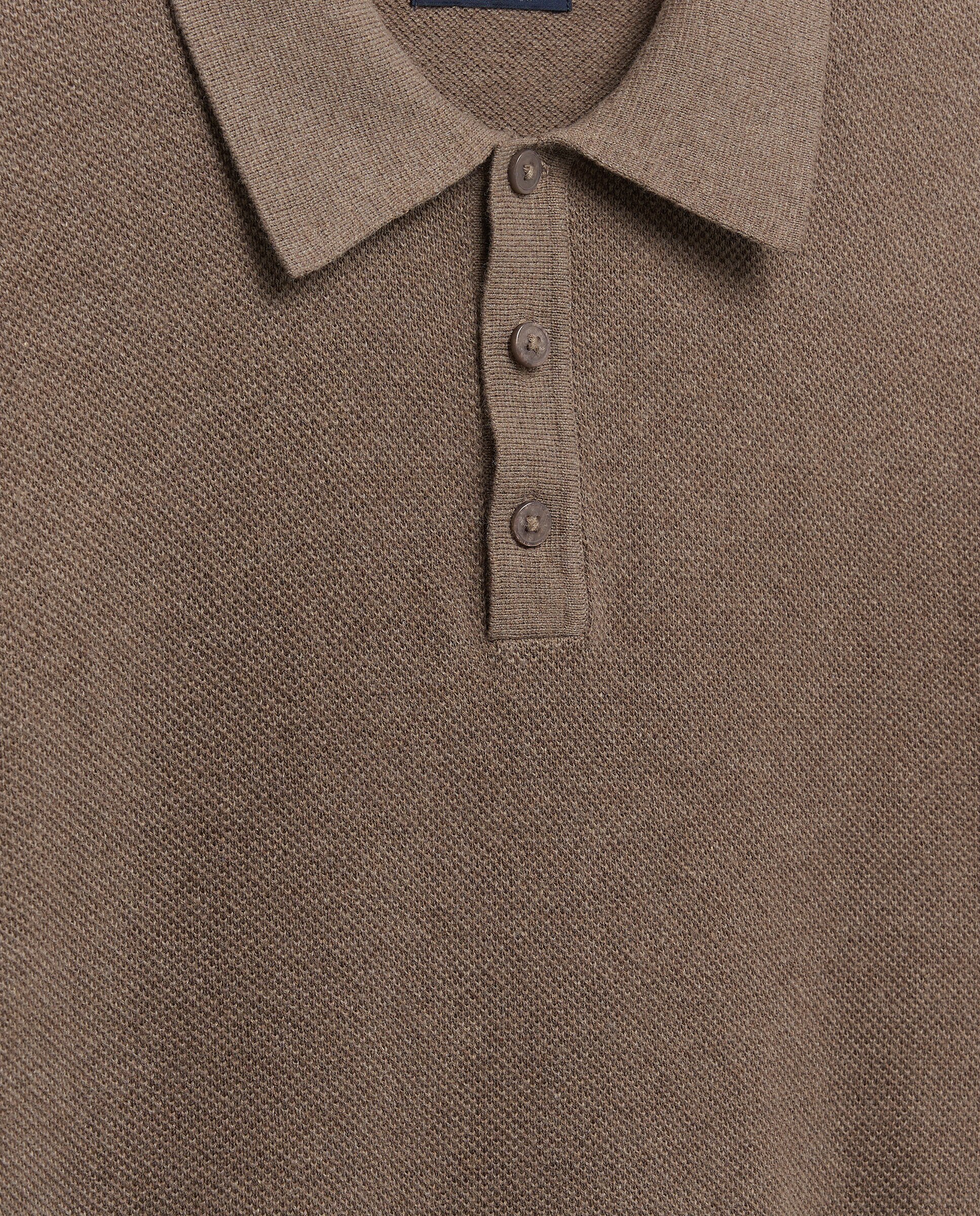Sueter cuello polo manga corta estructura hombre - Dustin - Marrón Marrón-5