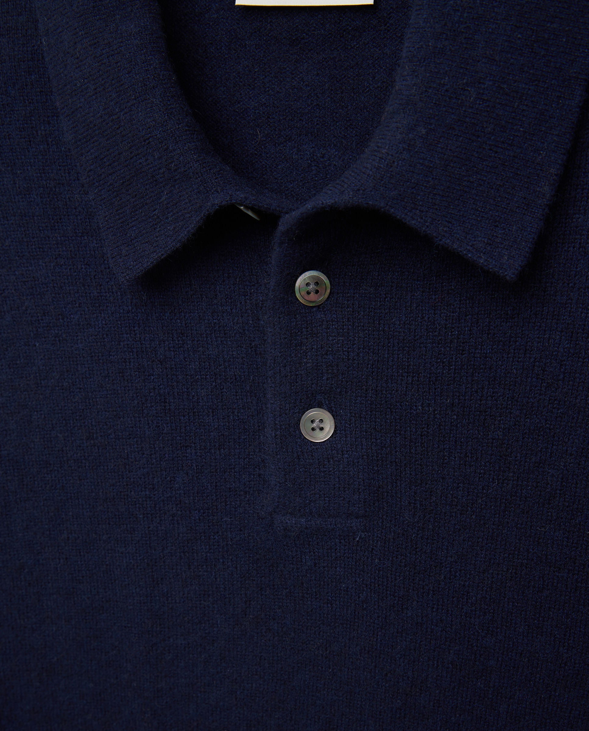 Jersey de hombre cuello polo liso cashmere - Emidio Tucci - Gris Gris-5