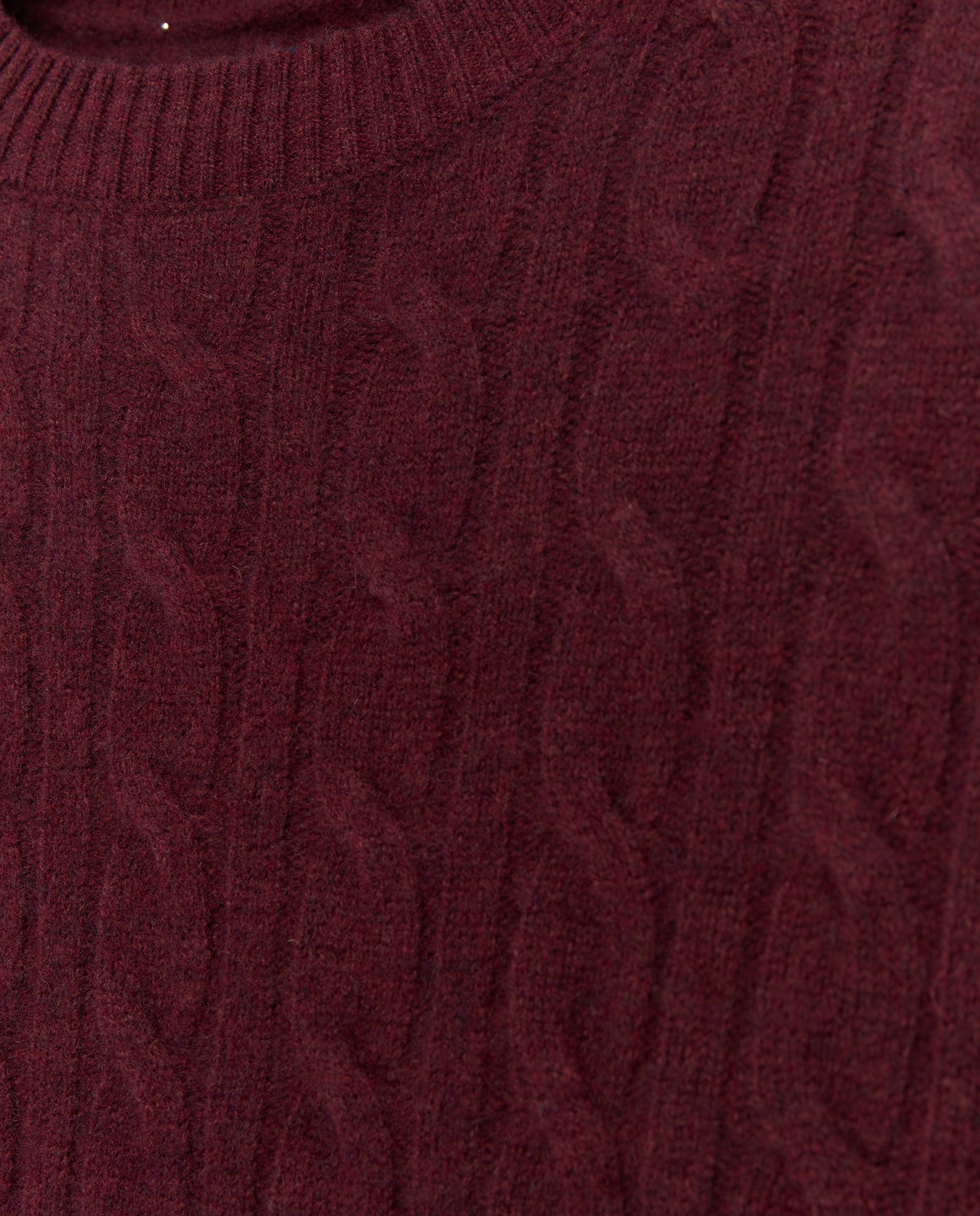 Jersey cuello redondo ochos 100% lambswool de hombre - Dustin - Burdeos Burdeos-5