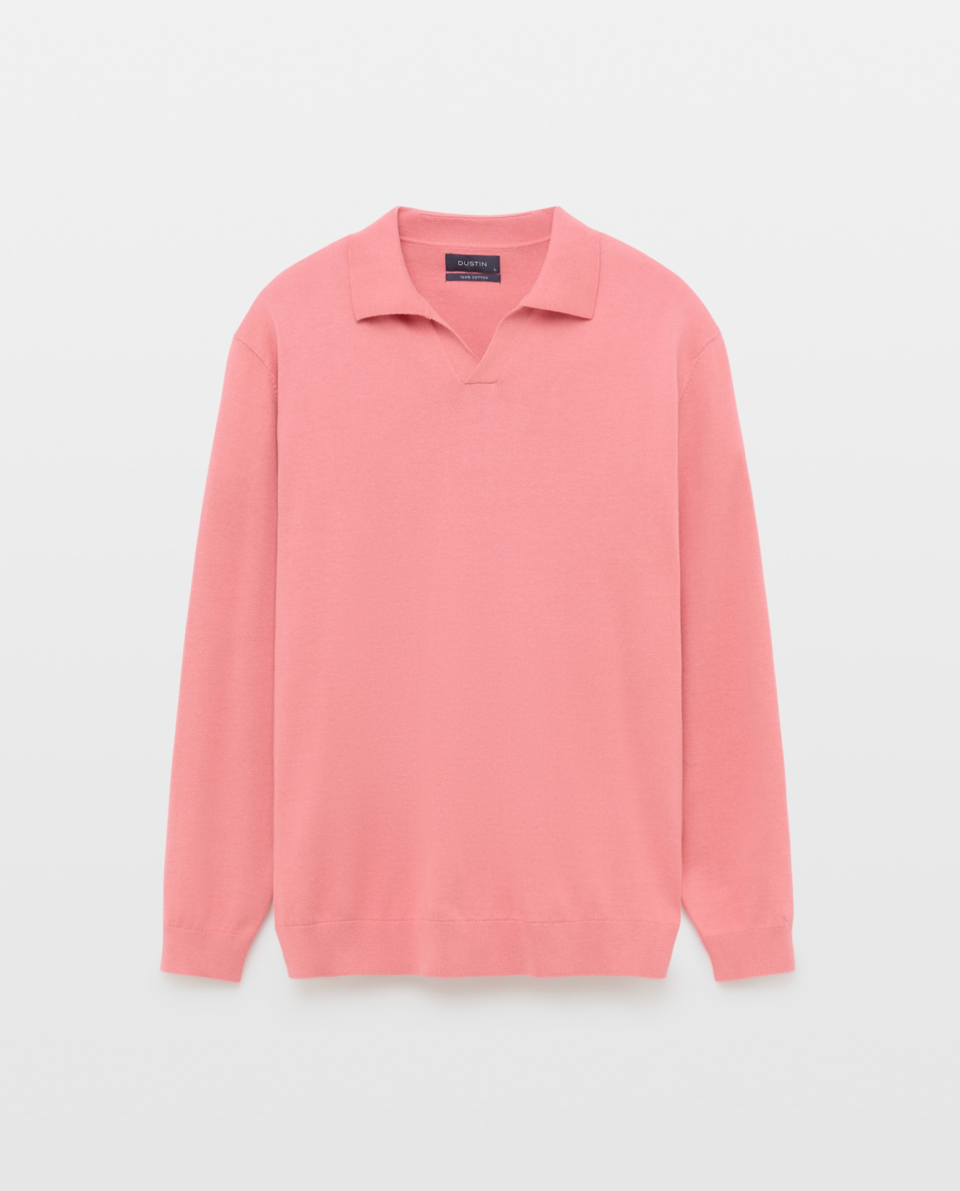 Imagen 1 de Jersey cuello polo sin botones liso 100% algodón de hombre - Dustin - Naranja Naranja
