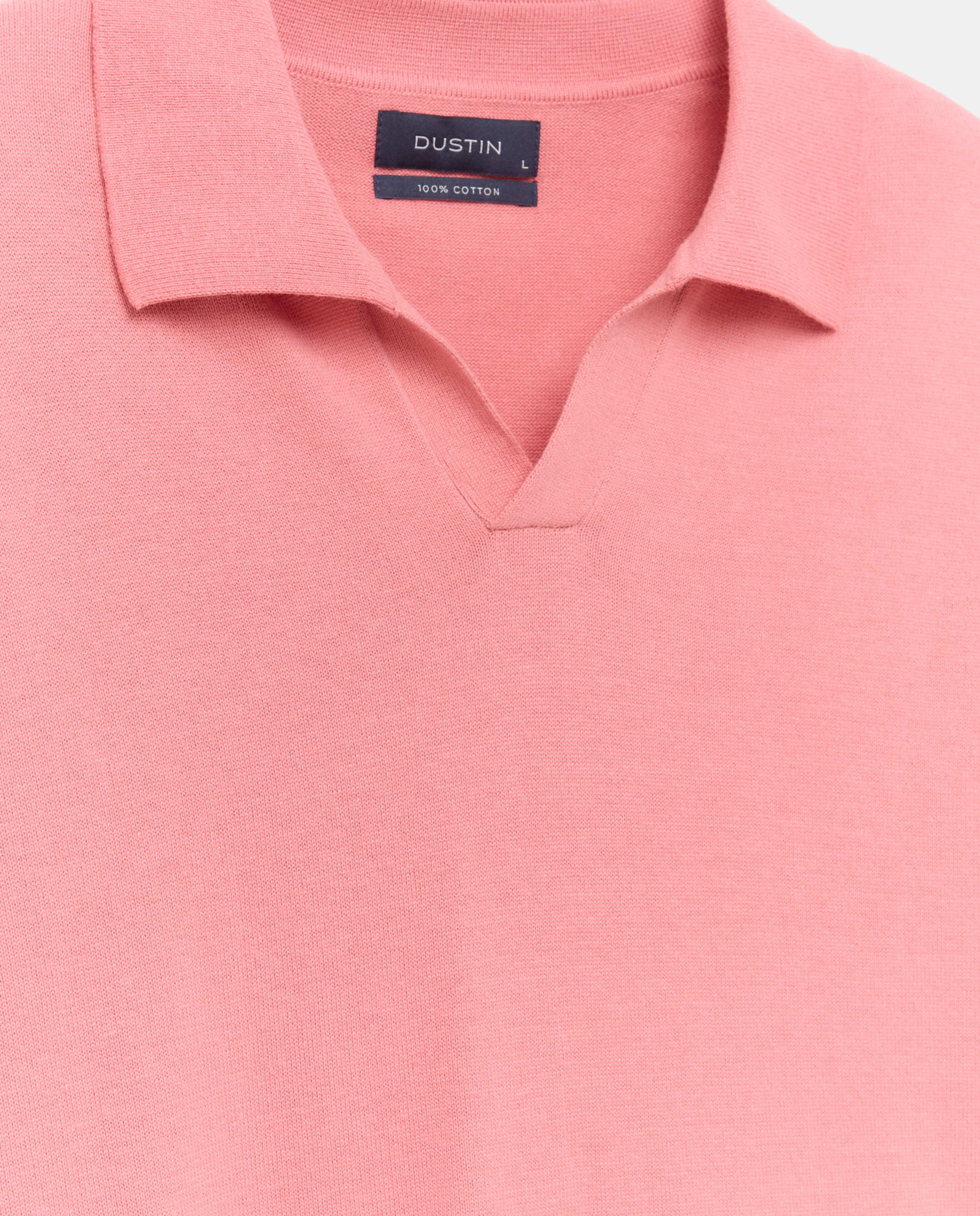 Imagen 2 de Jersey cuello polo sin botones liso 100% algodón de hombre - Dustin - Naranja Naranja