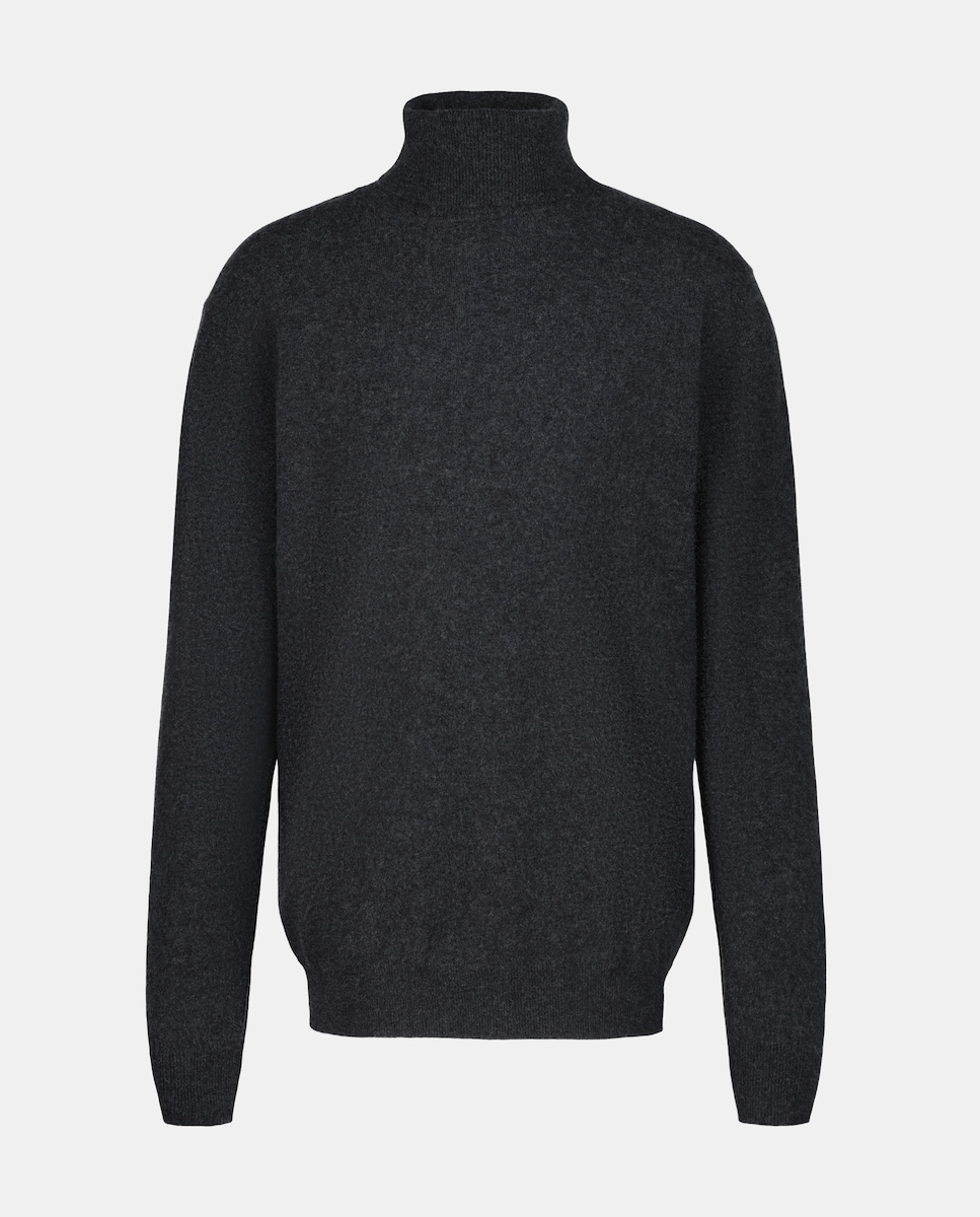 Imagen 0 de Jersey cuello cisne 100% cashmere de hombre Gris oscuro