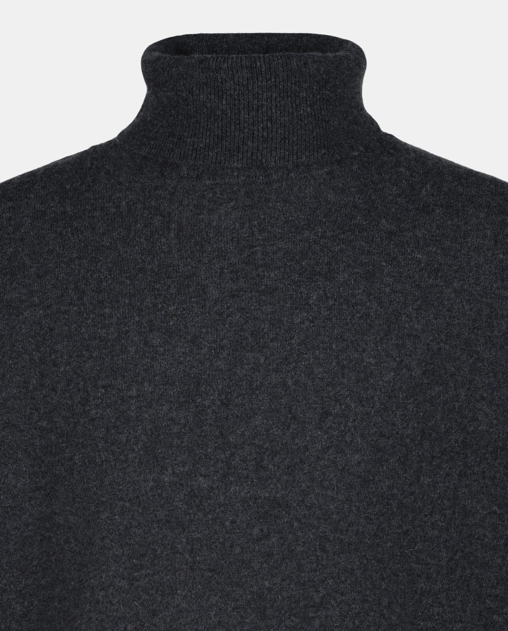 Jersey cuello cisne liso 100% cashmere de hombre - Emidio Tucci - Gris oscuro Gris oscuro-5