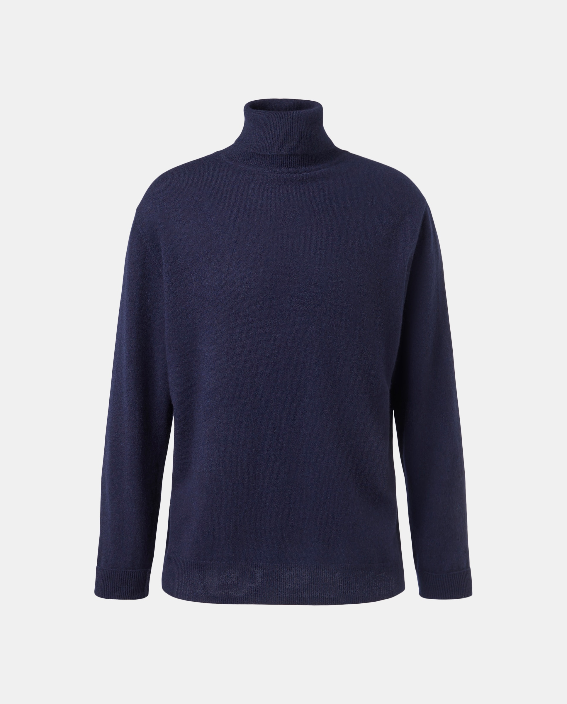 Jersey de hombre cuello cisne 100% cashmere - Emidio Tucci - Azul marino Azul marino-5