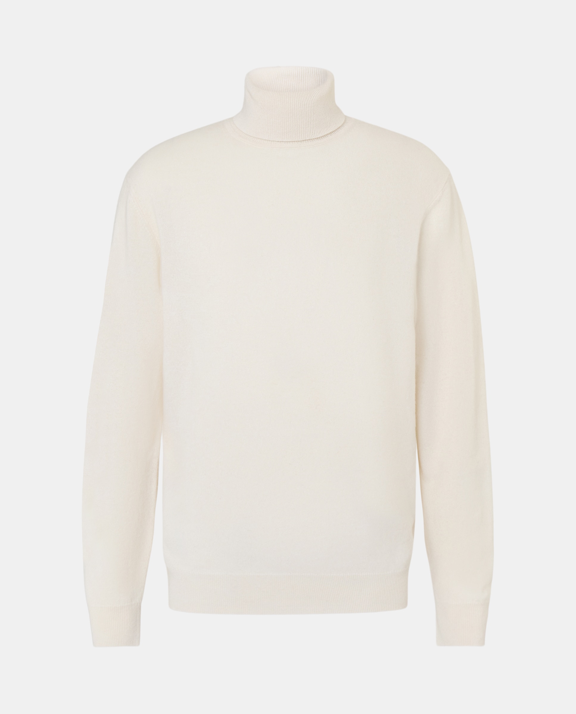 Jersey de hombre cuello cisne liso cashmere - Emidio Tucci - Crudo Crudo-5