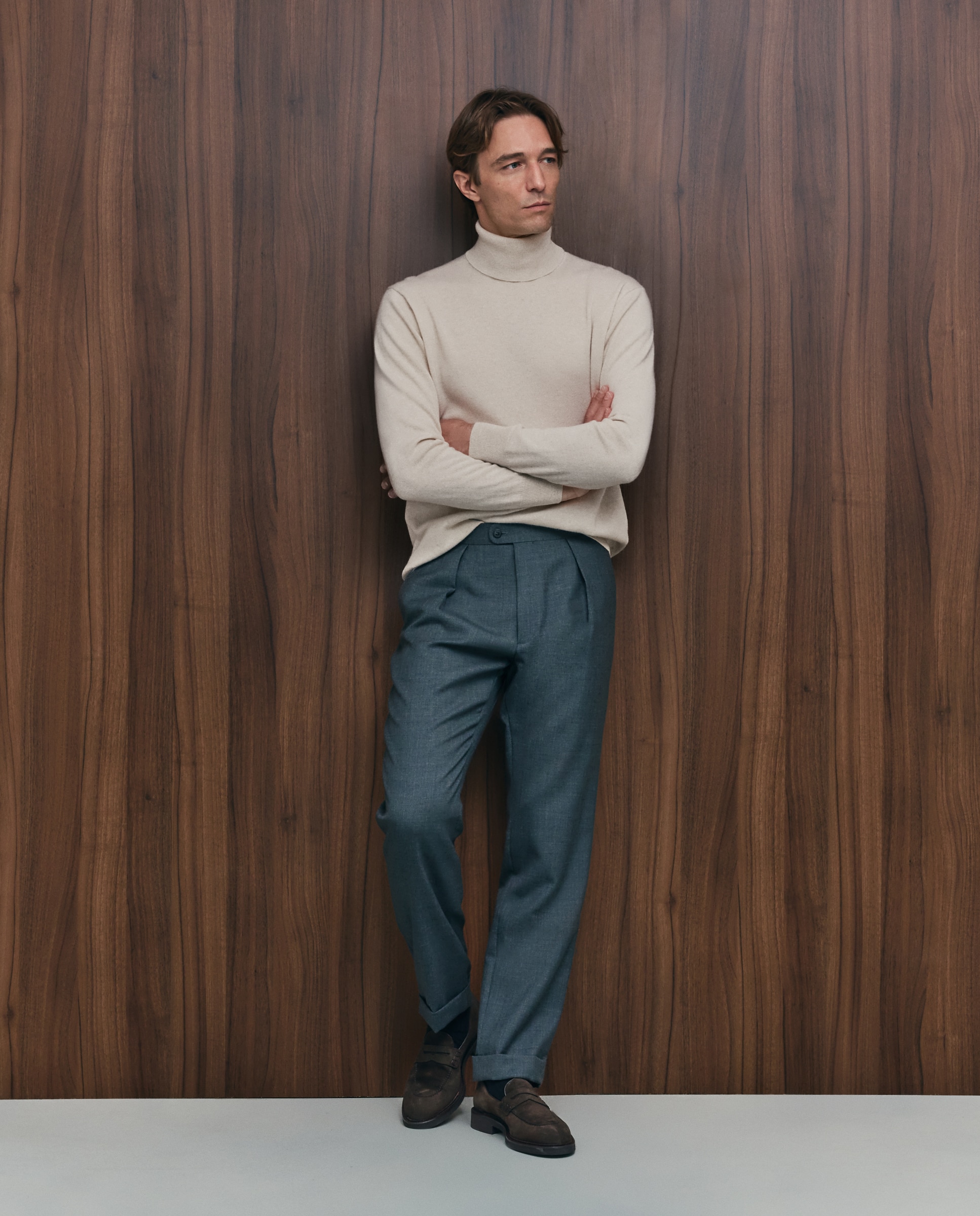 Imagen 2 de Jersey cuello cisne lana/cashmere de hombre - Emidio Tucci - Crudo Crudo