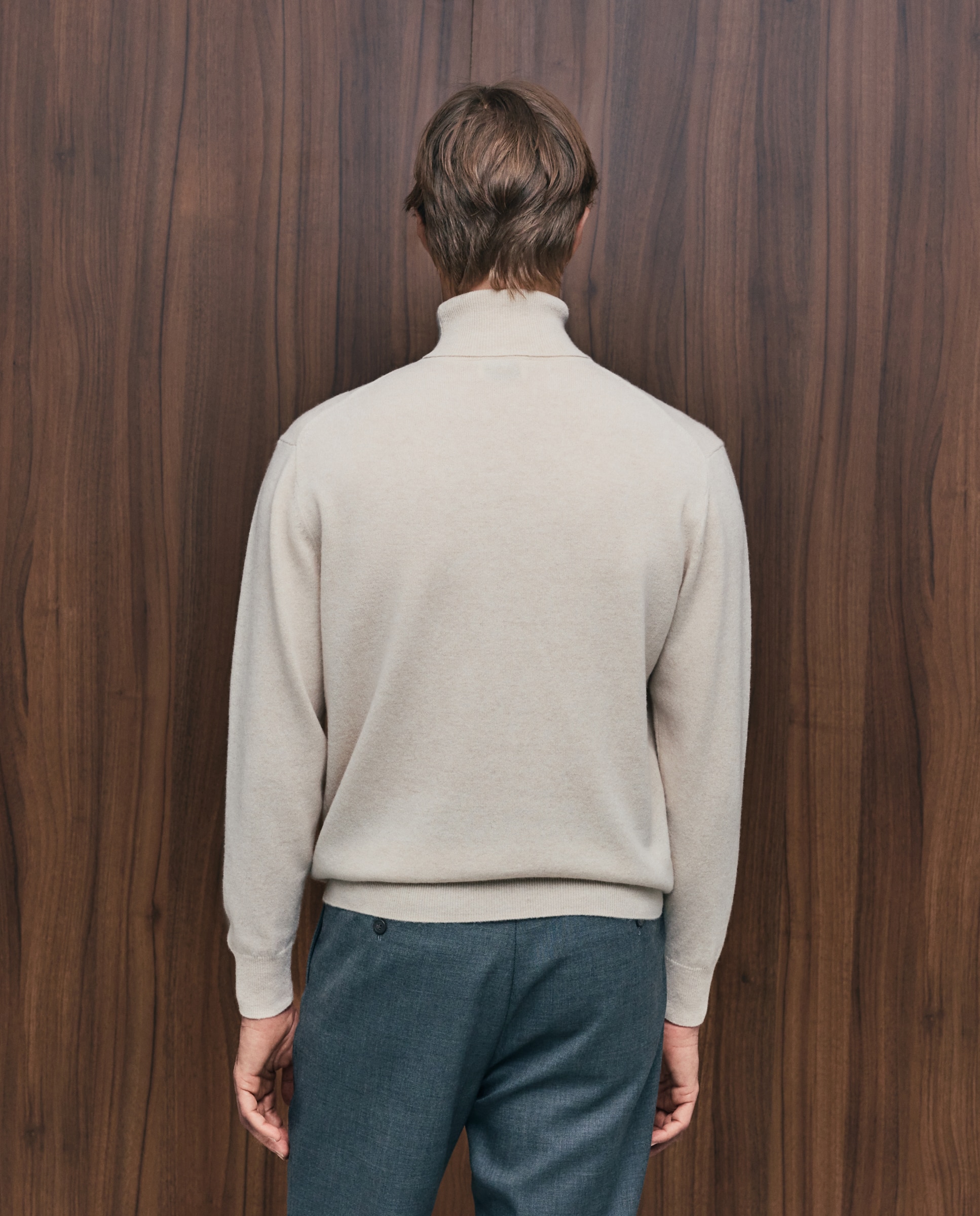 Imagen 3 de Jersey cuello cisne lana/cashmere de hombre - Emidio Tucci - Crudo Crudo