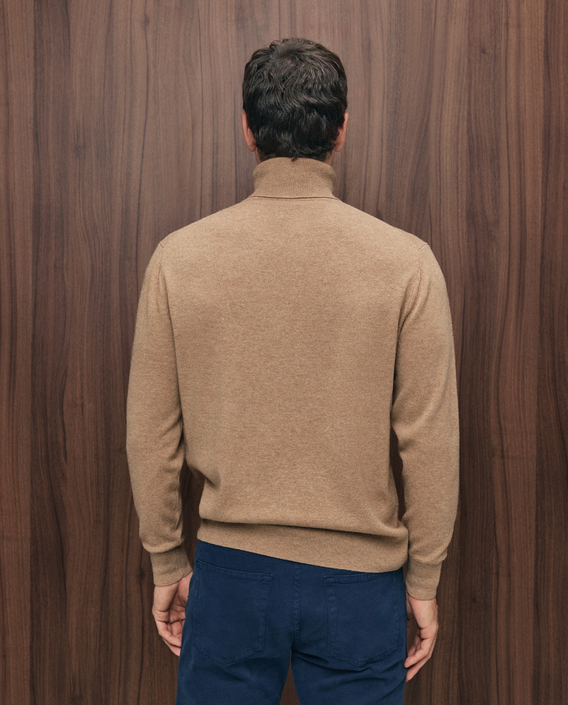 Imagen 3 de Jersey cuello cisne lana/cashmere de hombre - Emidio Tucci - Camel Camel