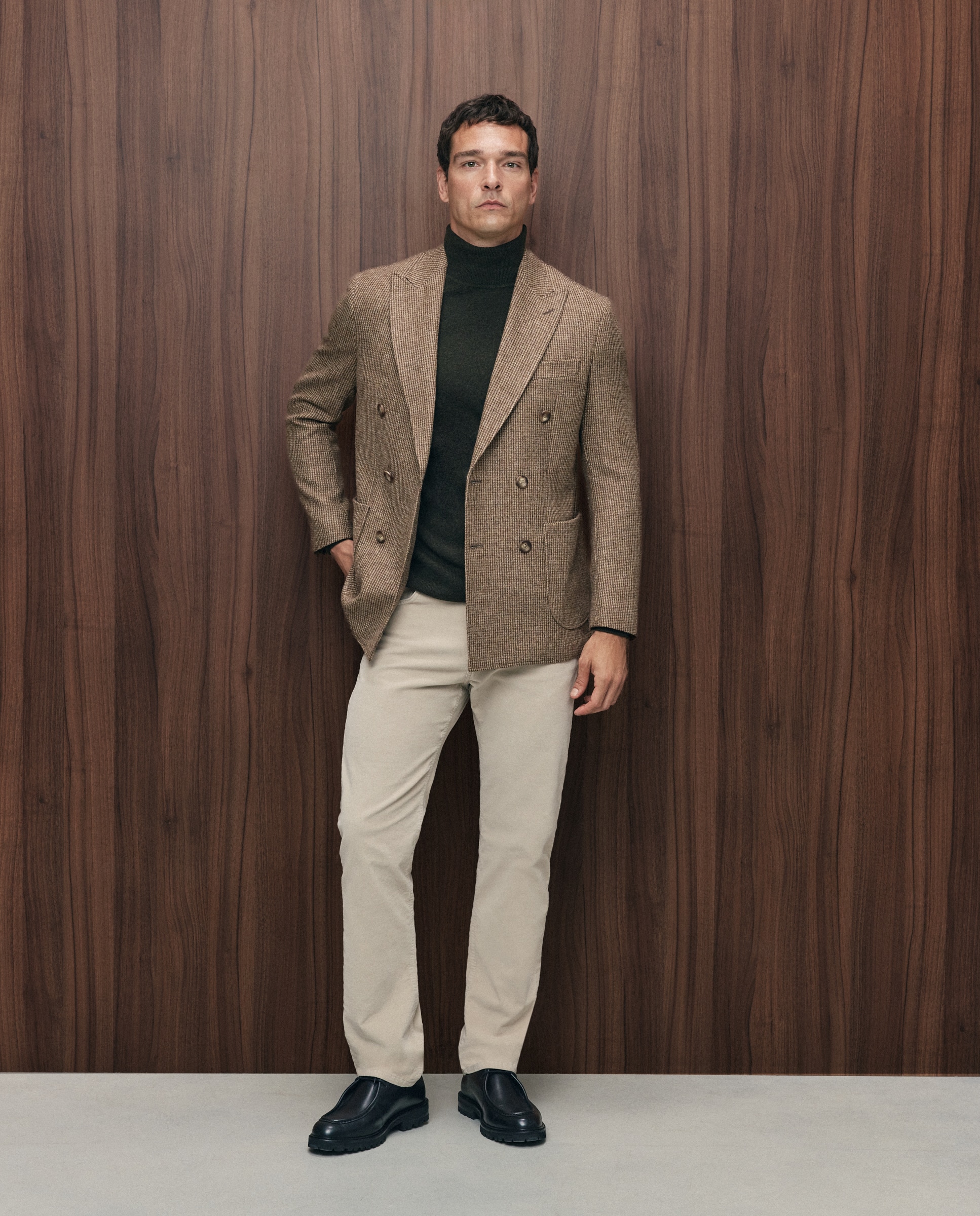 Imagen 2 de Jersey cuello cisne lana/cashmere de hombre - Emidio Tucci - Verde Verde