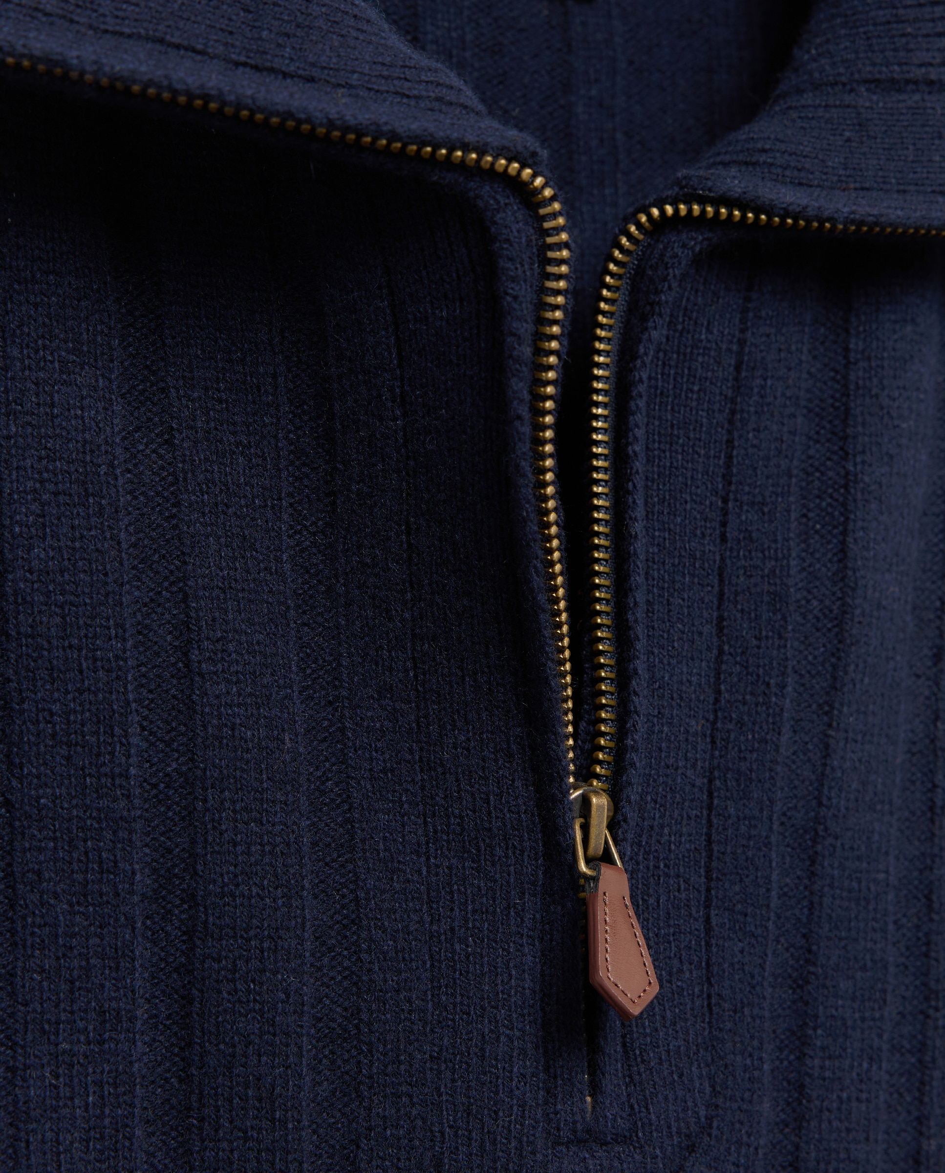 Jersey de hombre cuello semicisne botones liso lambswool - Emidio Tucci - Azul marino Azul marino-2