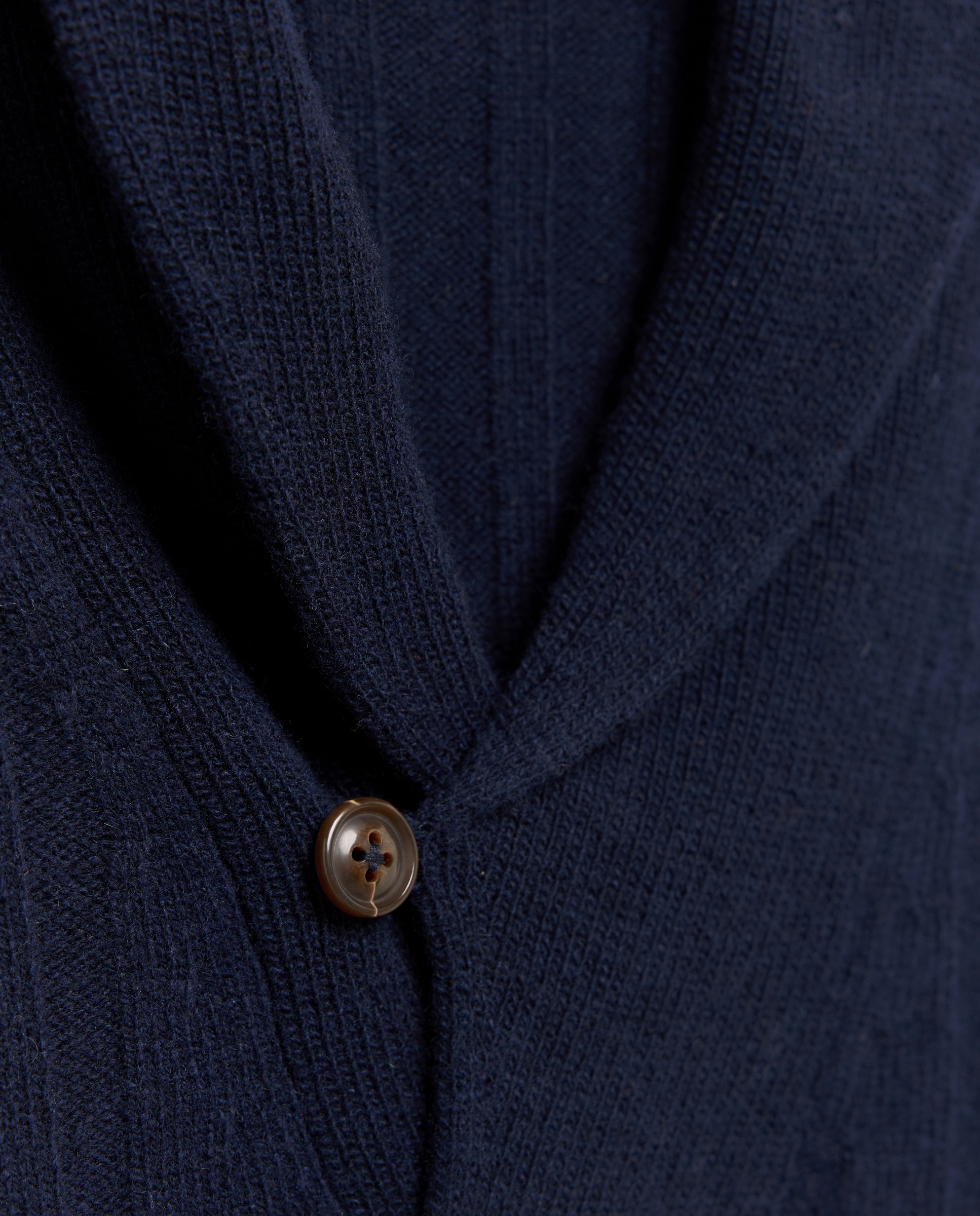 Jersey de hombre cuello chald canale lambswool - Emidio Tucci - Azul marino Azul marino-2