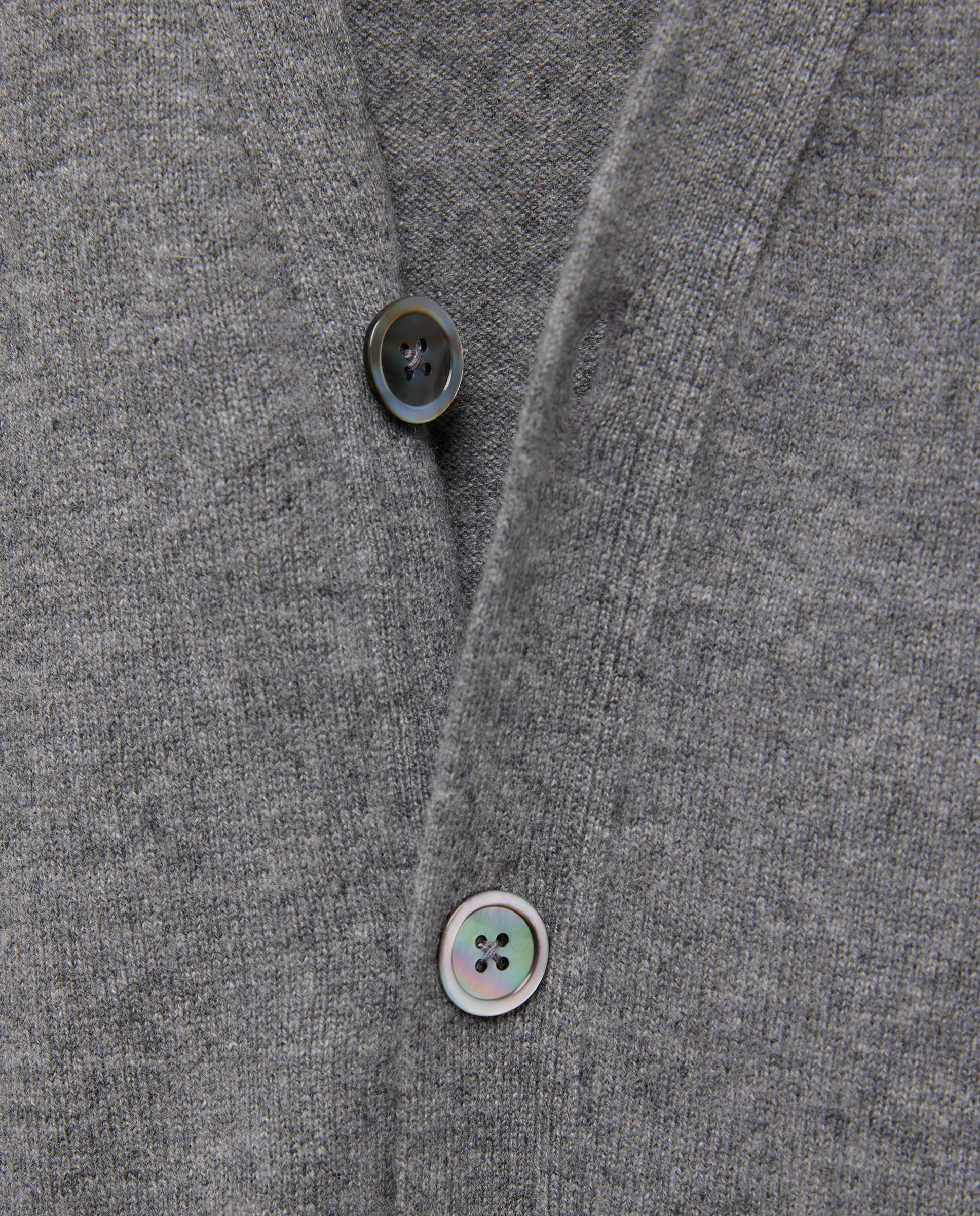 Cardigan de botones 100% cashmere de hombre - Emidio Tucci - 820 Gris medio 820 Gris medio-6